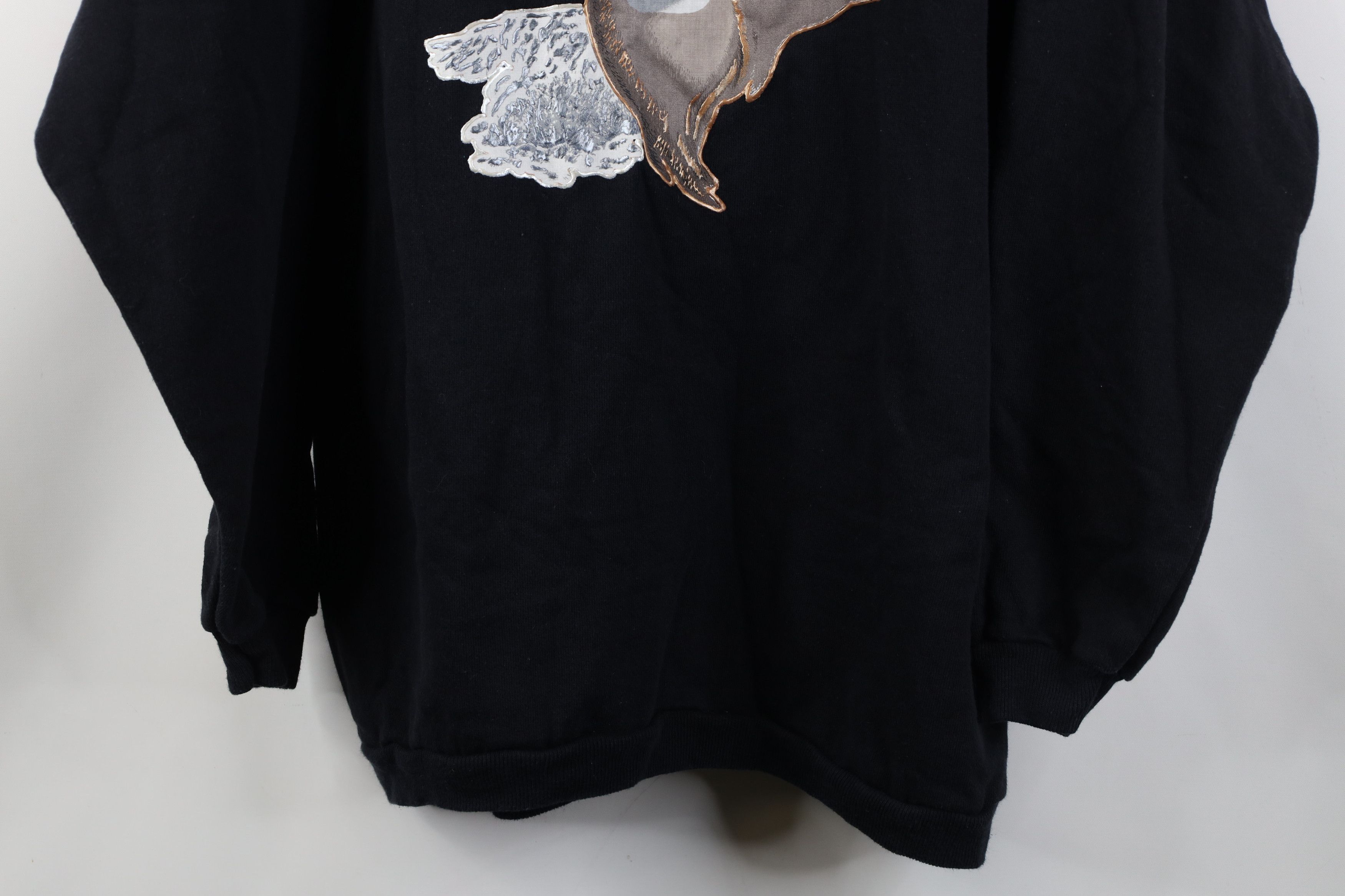 Vintage Vintage 90s Streetwear Nature Deer Buck Crewneck Sweatshirt Size XL / US 12-14 / IT 48-50 - 3 Thumbnail