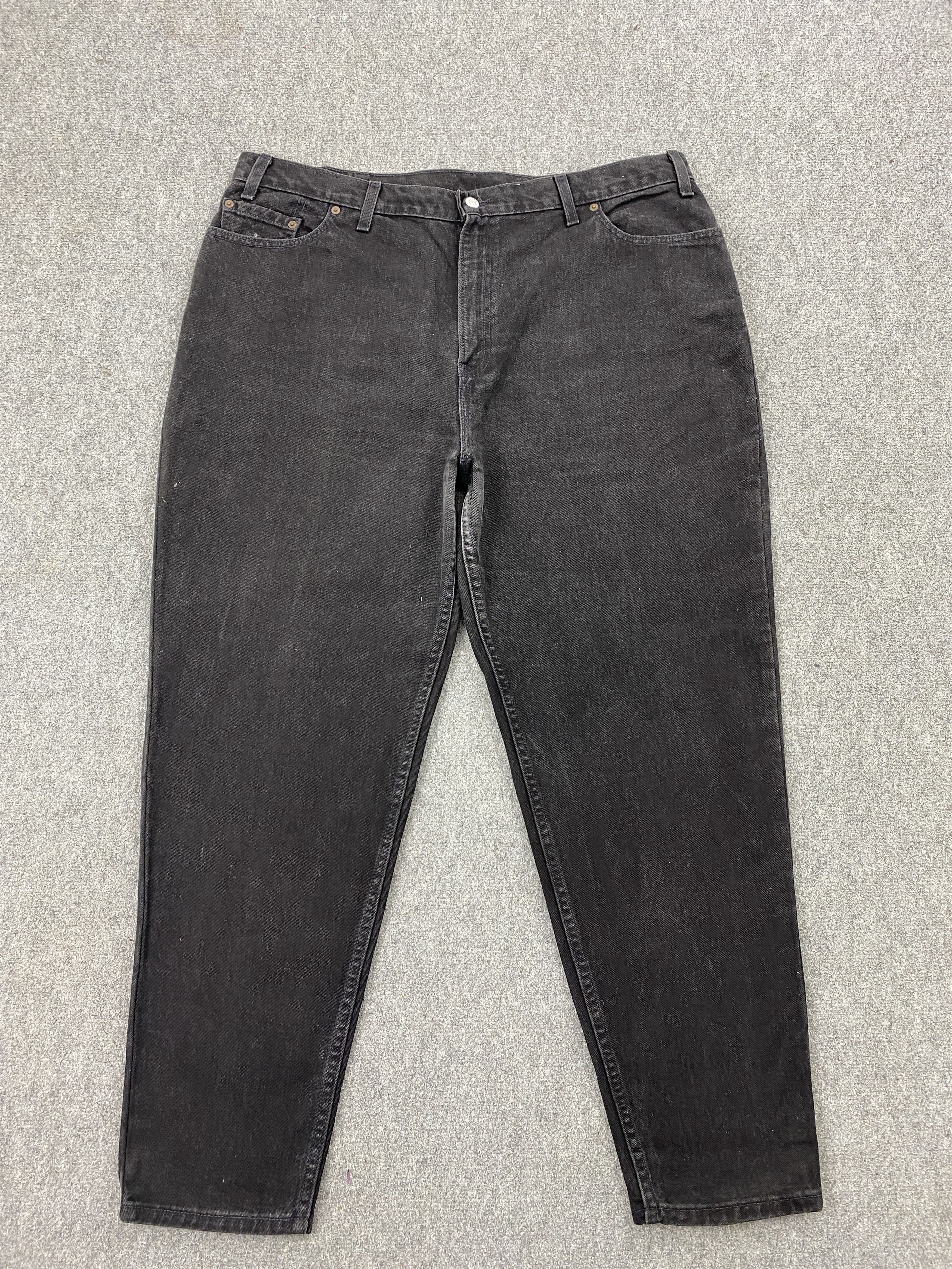 Levi's × Vintage Vintage 90s Levis 559 Super Black Jeans Size US 41 - 1 Thumbnail