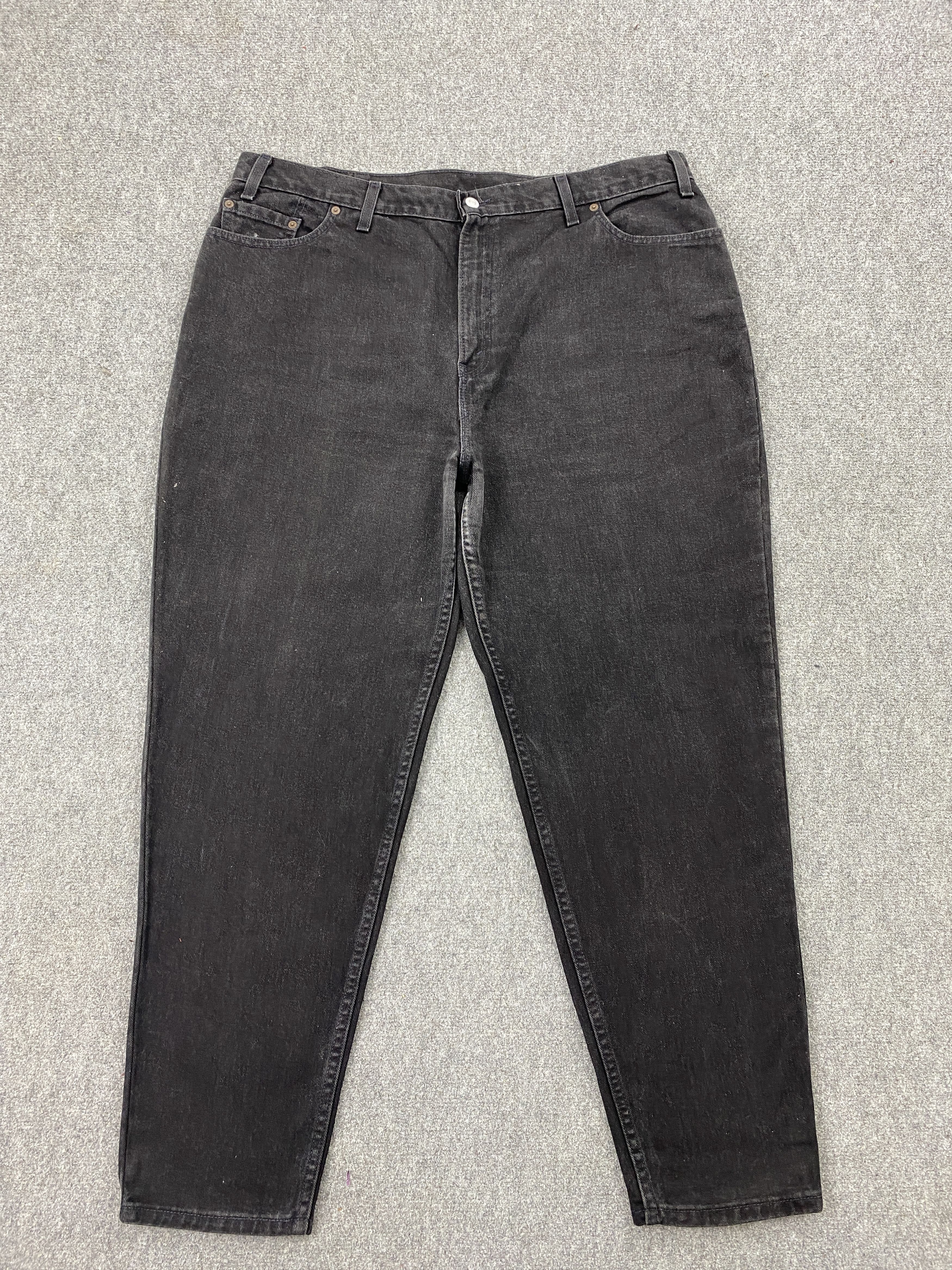 image of Distressed Denim x Levis Vintage 90's Levis 559 Super Black Jeans, Men's (Size 41)