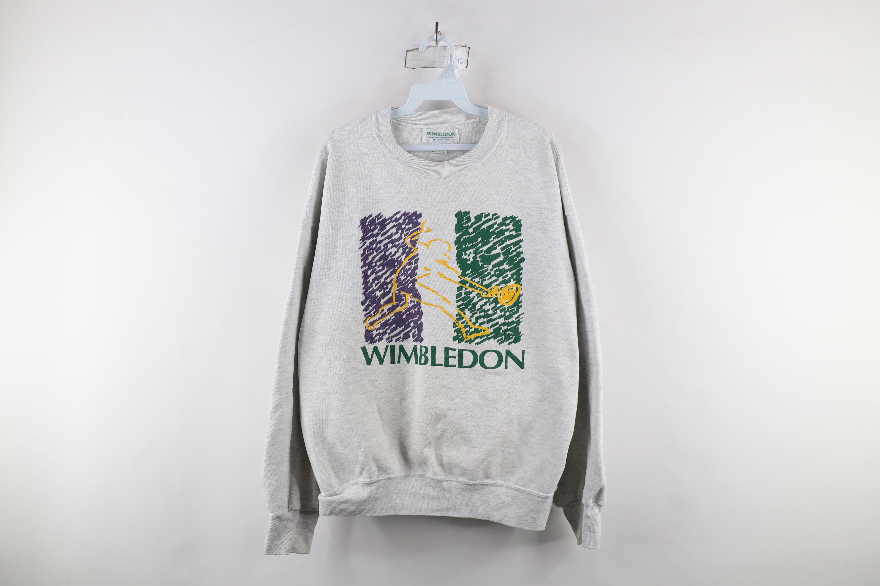 Vintage Vintage 90s Spell Out Wimbledon Tennis Crewneck Sweatshirt Size US L / EU 52-54 / 3 - 1 Thumbnail