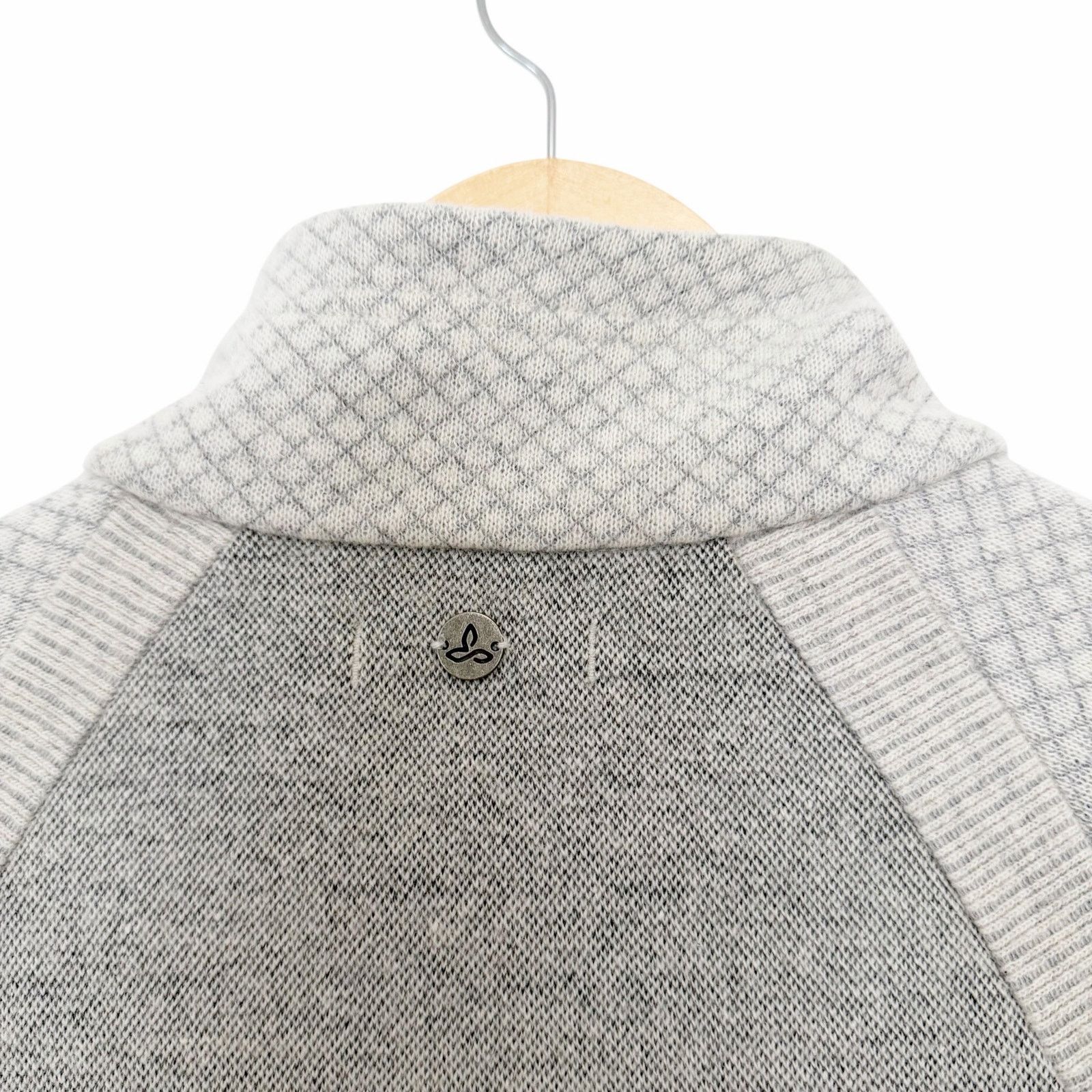Prana Prana Gray Brandie Wool Blend Sweater Sz XS Size XS / US 0-2 / IT 36-38 - 3 Thumbnail