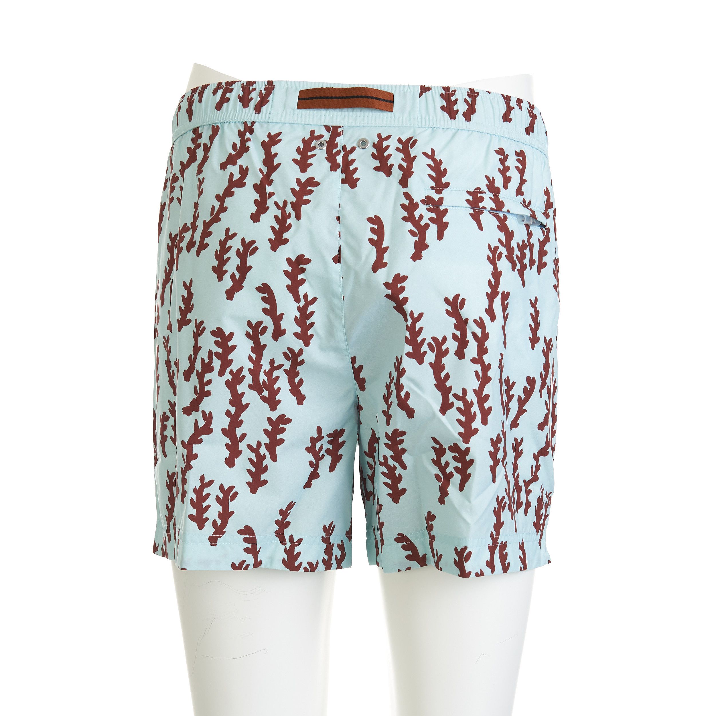Ermenegildo Zegna Light Blue Terracotta Oasi Print Swim Trunks Size M Size US 30 / EU 46 - 7 Thumbnail