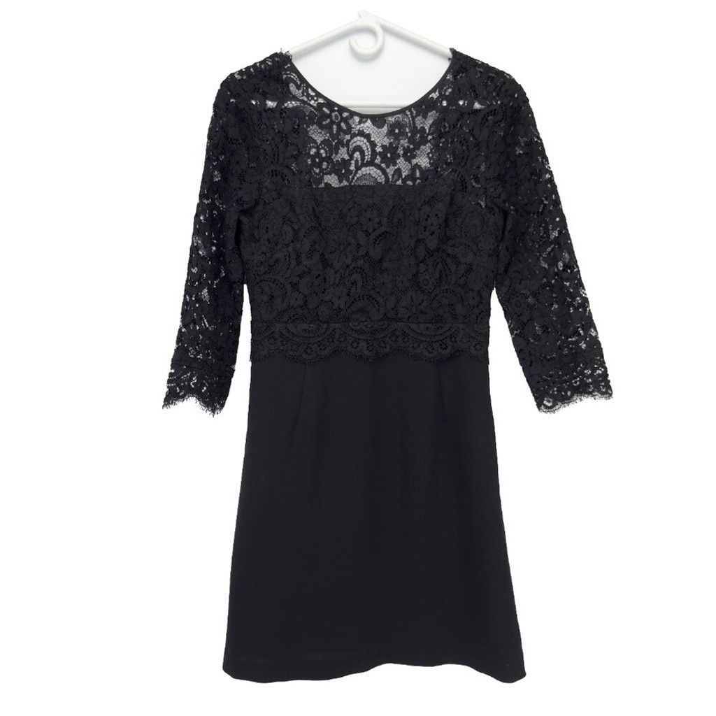Other CLAUDIE PIERLOT Lace LBD Coktail Office Black Minj Dress 38 Size M / US 6-8 / IT 42-44 - 8 Thumbnail