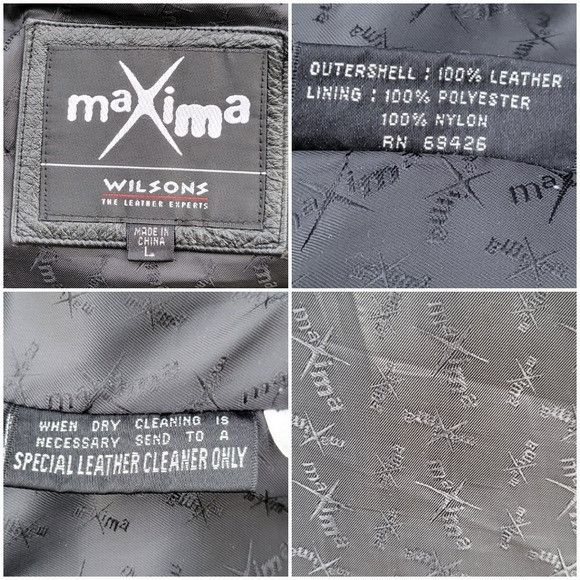 Vintage × Wilsons Leather Vintage 90s y2k Wilson's Black Leather Designer Luxury Bratz Size L / US 10 / IT 46 - 4 Thumbnail