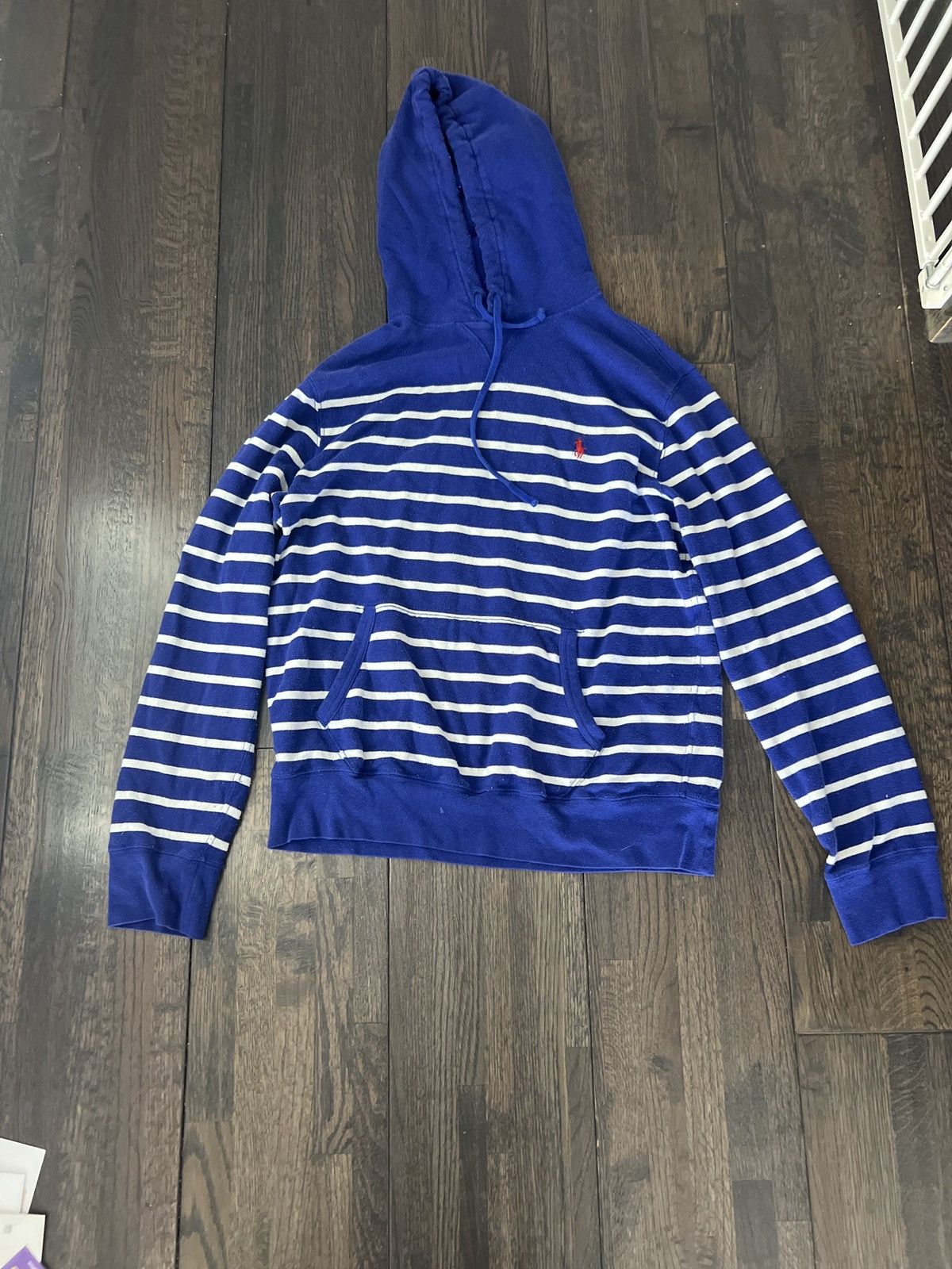 Polo Ralph Lauren × Ralph Lauren Polo Ralph Lauren Men's Striped Pullover Hoodie Size US L / EU 52-54 / 3 - 5 Thumbnail