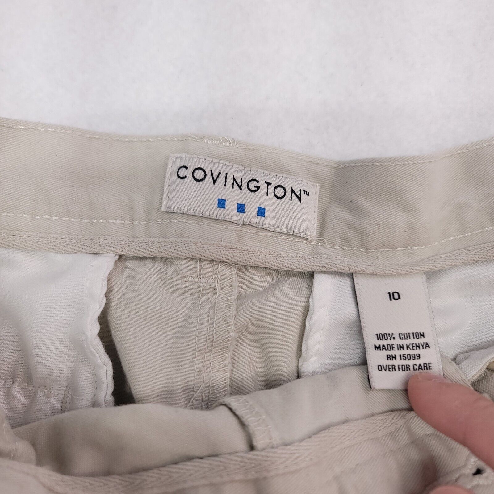 Covington Covington Casual Button Chino Pants Womens Size 10 Beige Size 32" / US 10 / IT 46 - 3 Thumbnail