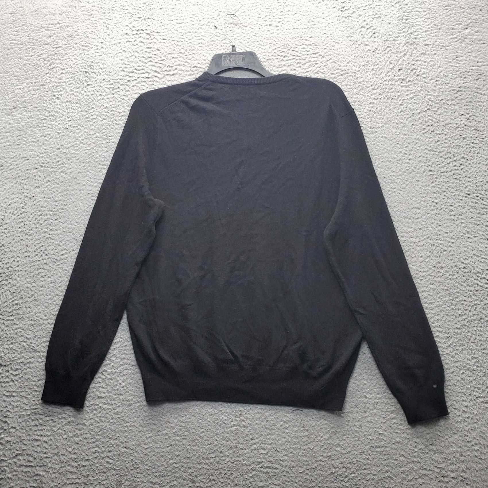 Polo Ralph Lauren Polo Ralph Lauren Sweater Mens L Black Tight Knit Long Sleeve Purple Pony Logo Size US L / EU 52-54 / 3 - 2 Thumbnail