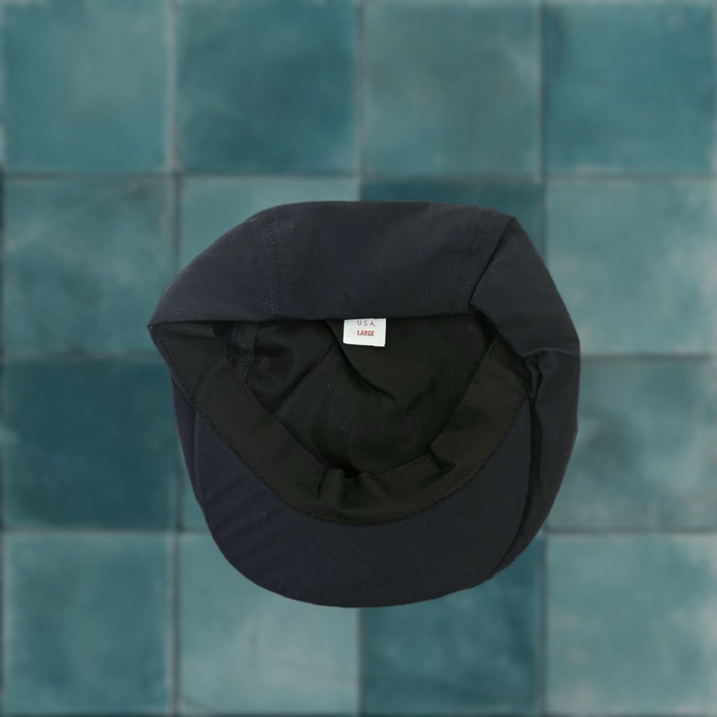 Vintage vintage cabbie drivers flat cap hat adult large deadstock NWOT 90s made in USA navy blue snap on bill Mens Size ONE SIZE - 1 Thumbnail