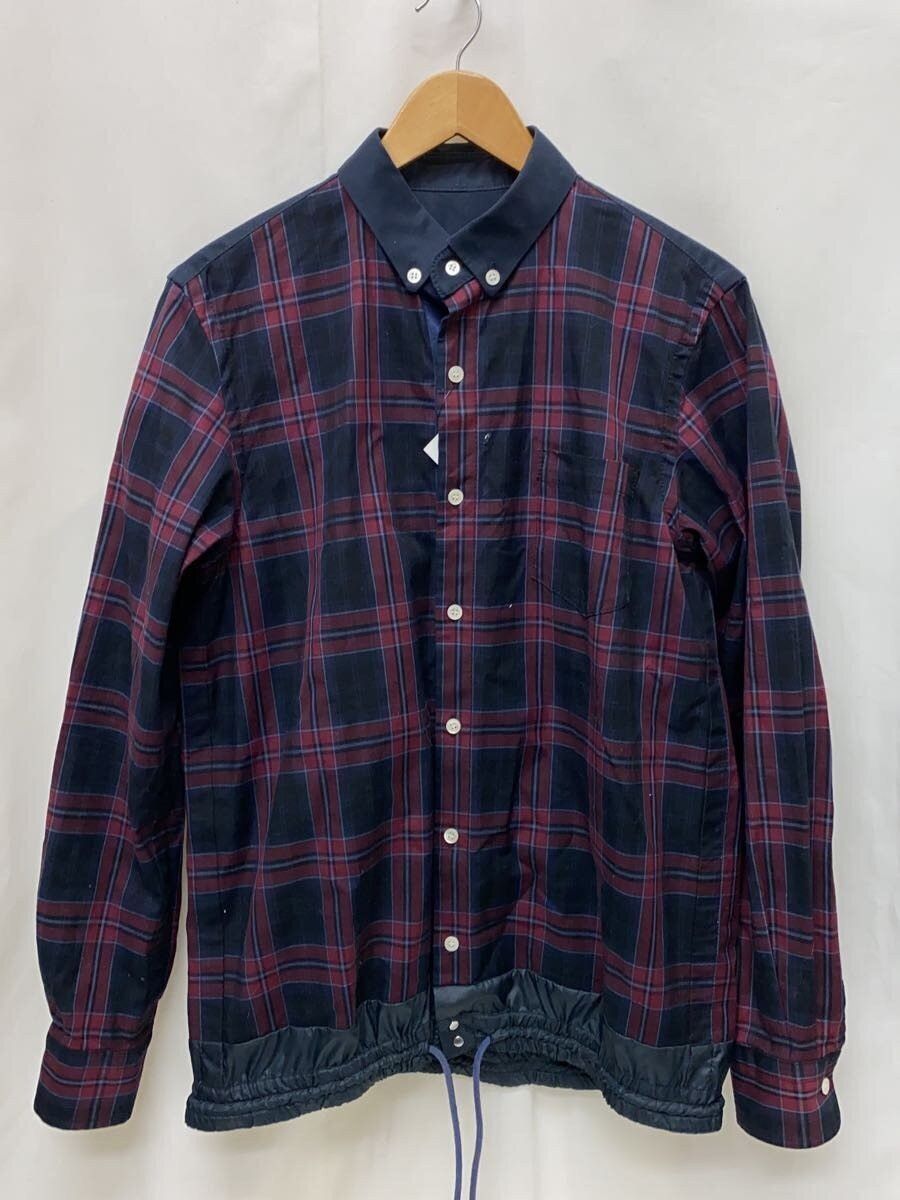 Sacai Flannel Button Up Shirt Size US M / EU 48-50 / 2 - 1 Thumbnail