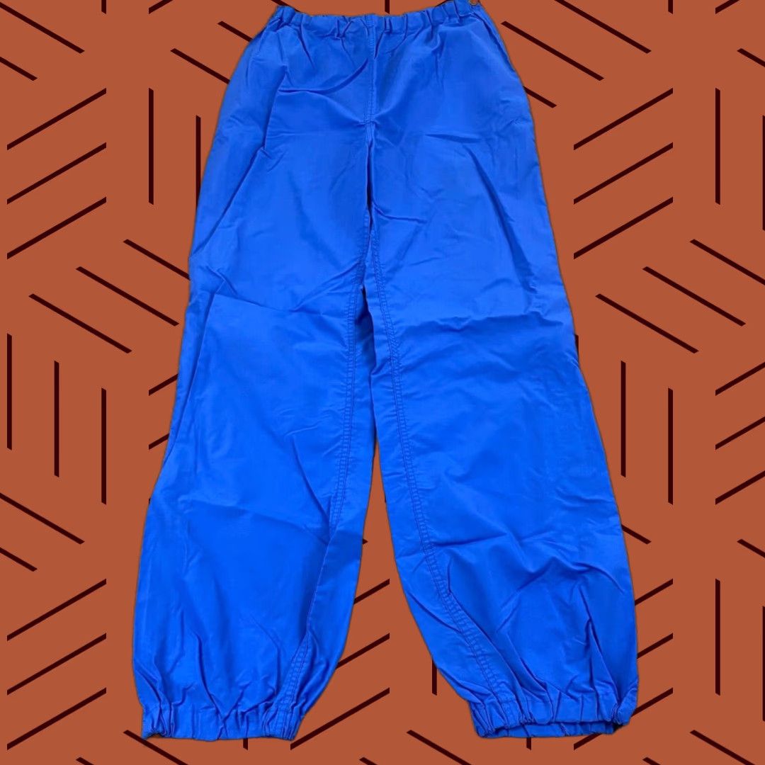 Vintage VINTAGE LL Bean Hiking Pants Womens Medium Blue Full Side Zip 100% Nylon Unlined USA Size 32" / US 10 / IT 46 - 1 Thumbnail