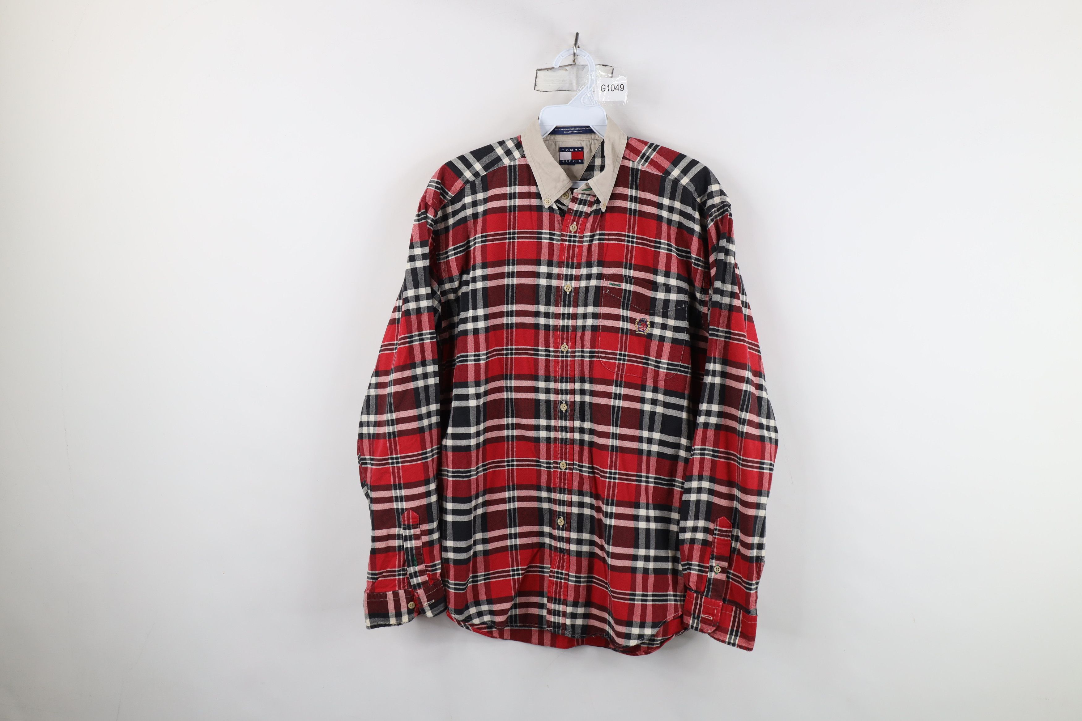Tommy Hilfiger Vintage 90s Tommy Hilfiger Oxford Collared Button Down Shirt Size US S / EU 44-46 / 1 - 1 Thumbnail