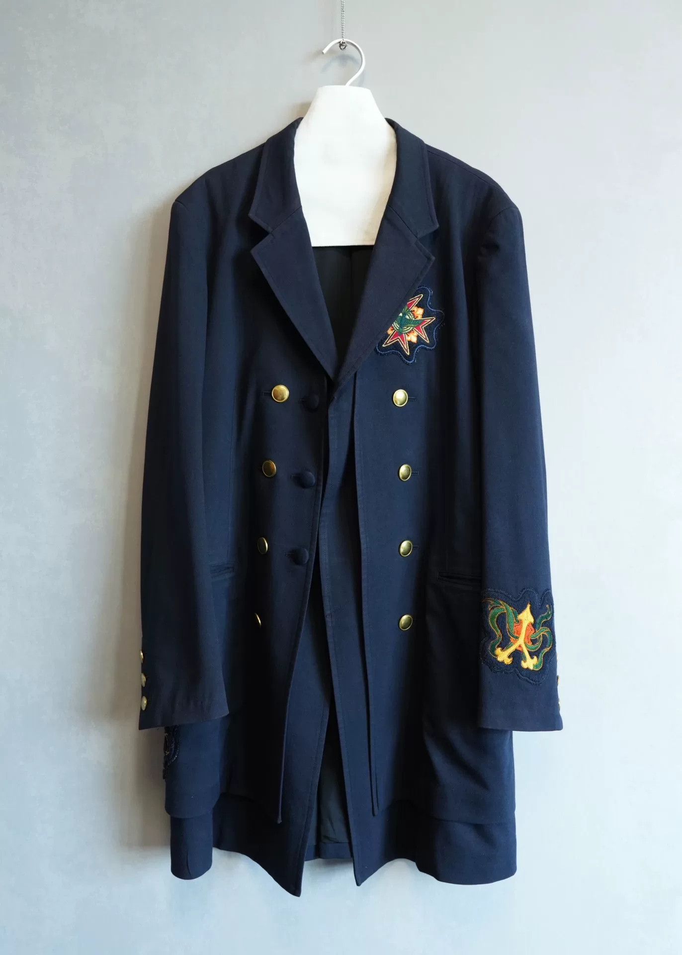 Yohji Yamamoto Yohji Yamamoto Double-Breasted Coat Size US L / EU 52-54 / 3 - 1 Thumbnail