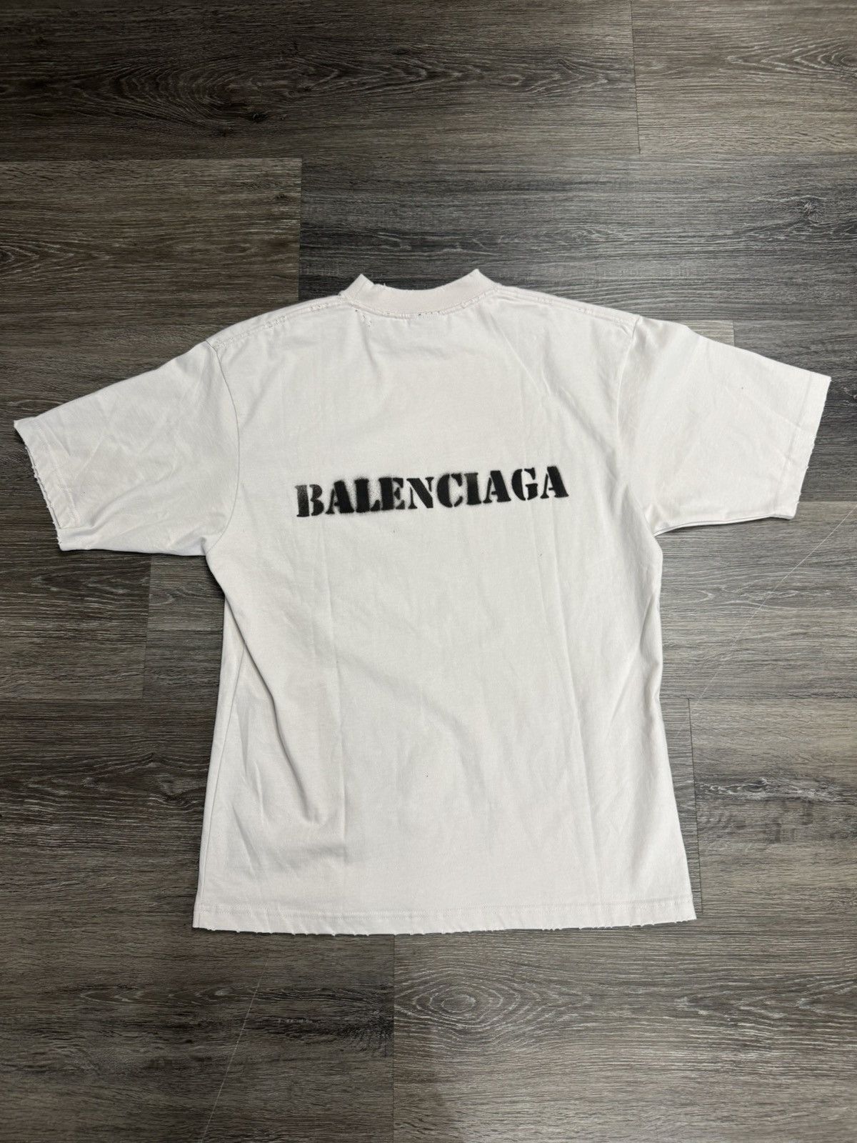 Balenciaga Balenciaga Blurred Logo T-Shirt Size US XS / EU 42 / 0 - 2 Thumbnail