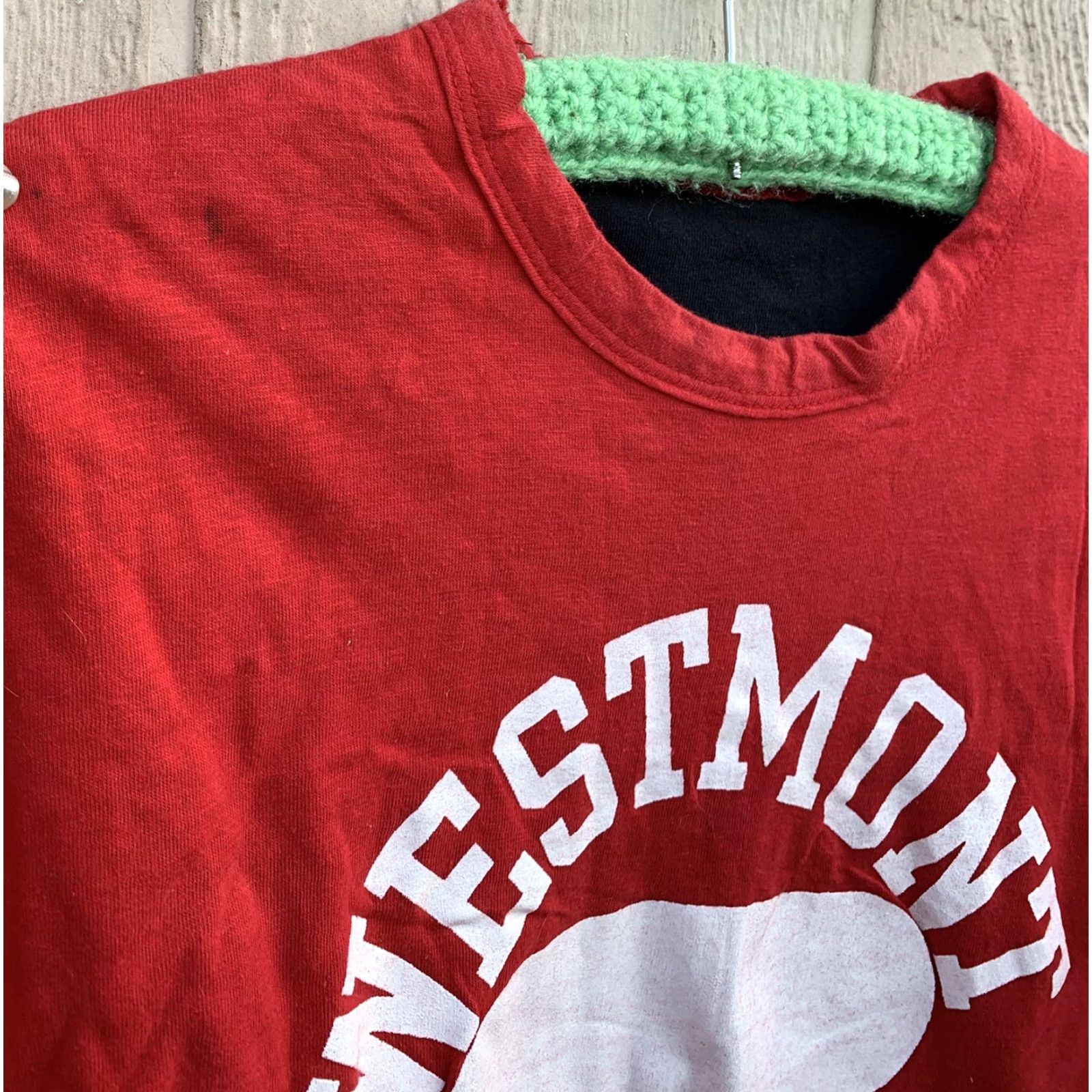 Champion VINTAGE Champion PE shirt Shirt Unisex L Red 70s reversible blue bar 70s L Mens Womens Boys Girls Size US L / EU 52-54 / 3 - 7 Thumbnail