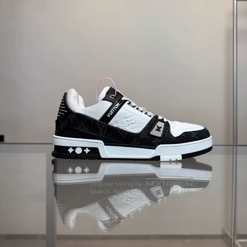 Louis Vuitton Louis Vuitton Trainer Black and White Cowboy shoes Size US 7 / EU 40 - 3 Thumbnail