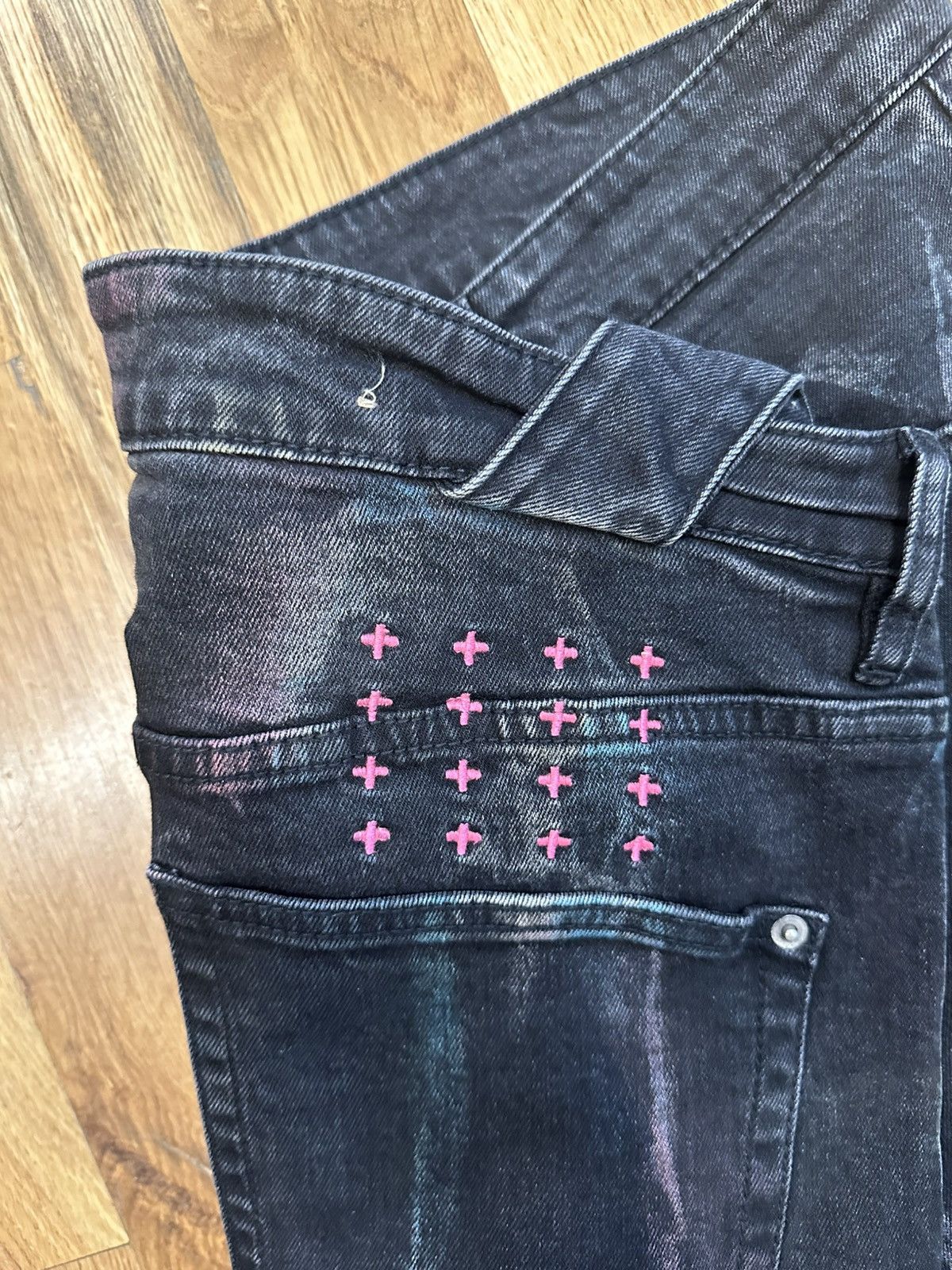 Ksubi Ksubi Rainbow Dyed Black Denim Jeans Size 38 Size US 38 / EU 54 - 4 Thumbnail
