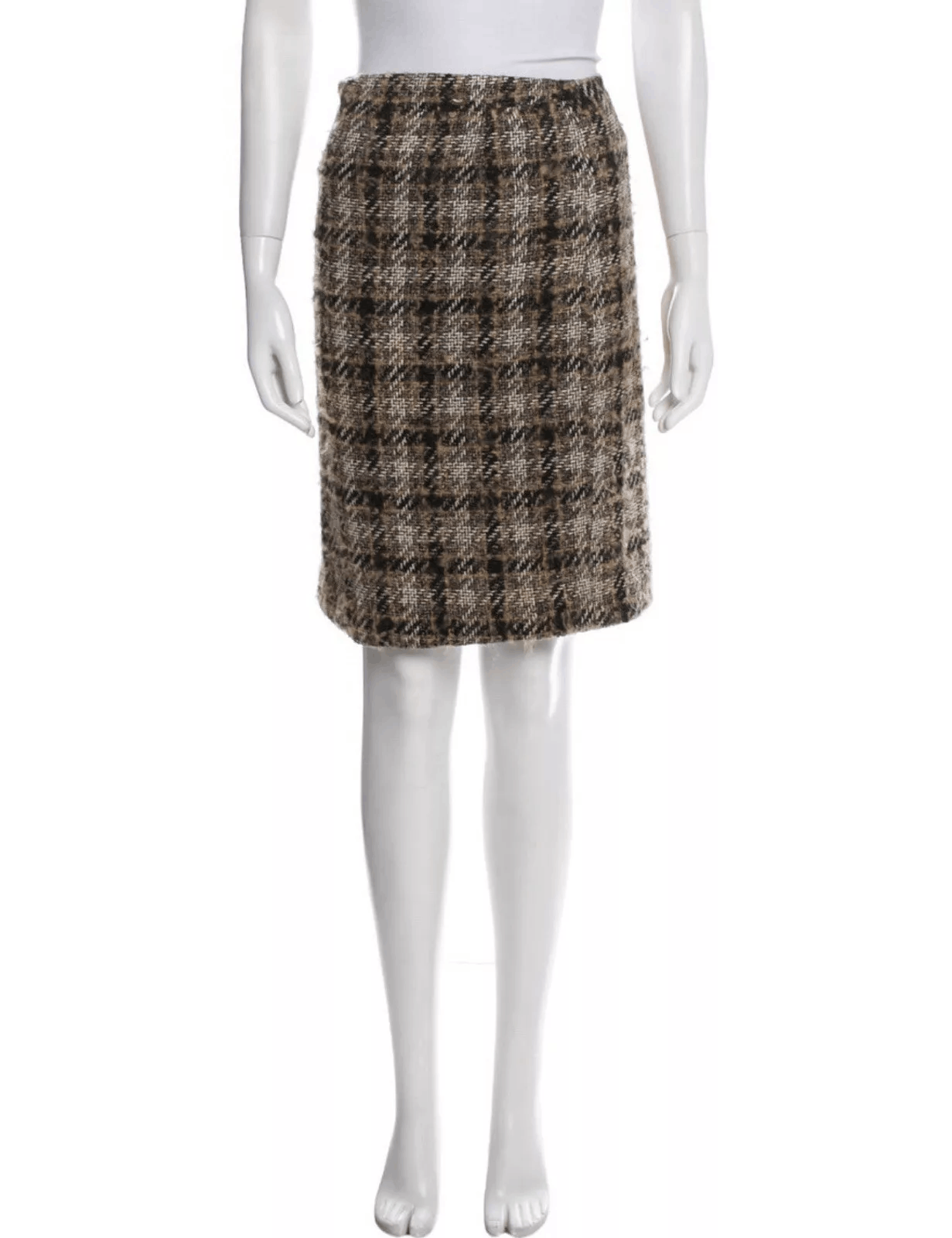Chanel Chanel Vintage Knee-Length Tweed Skirt Size US10 FR42 Size 30" / US 8 / IT 44 - 7 Thumbnail