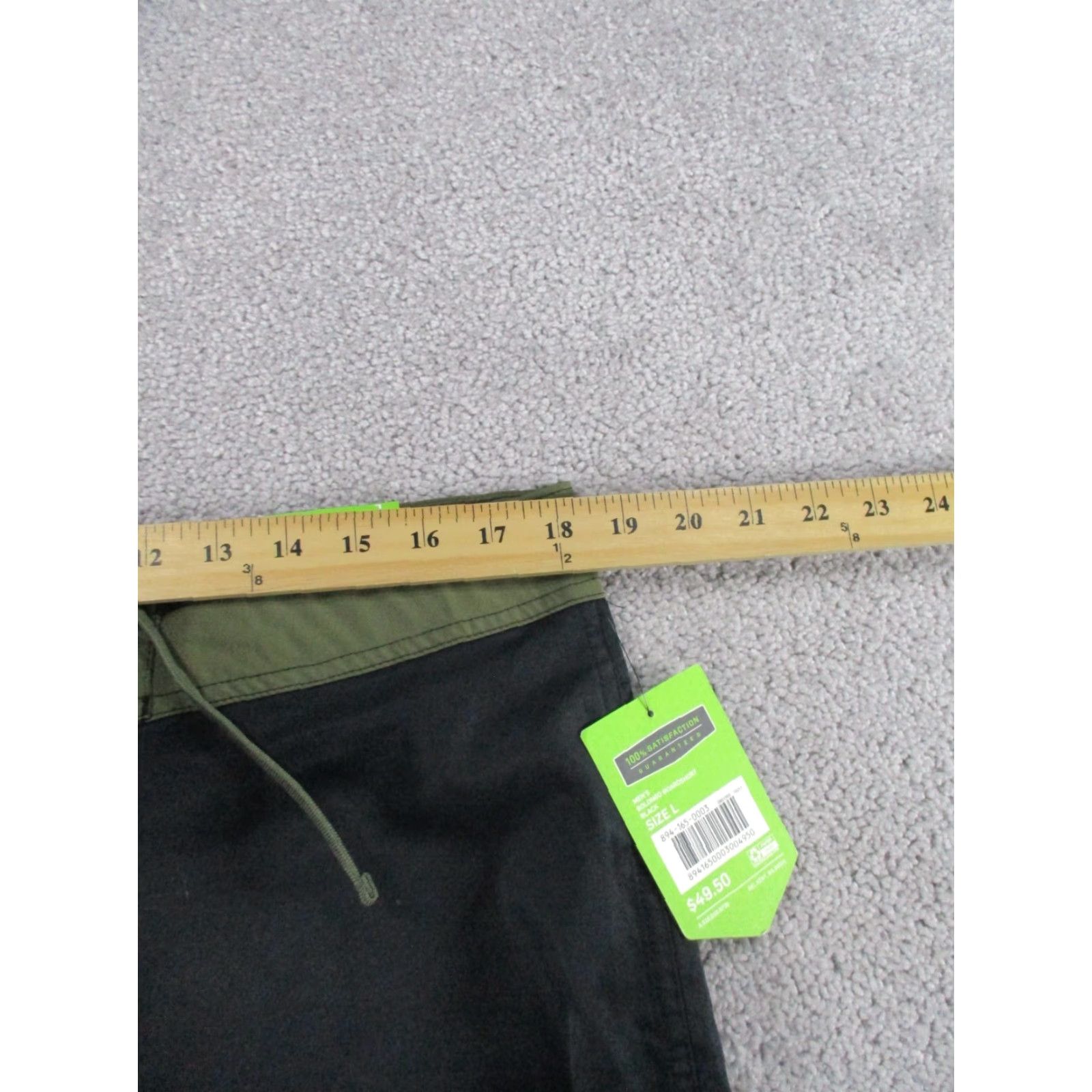 Vintage REI Bolongo Boardshorts Mens Large Black Linerless NEW - Men's Beach Swim Bottom Short with Polyester, Solid Pattern, Regular Size L Size US 33 - 6 Thumbnail