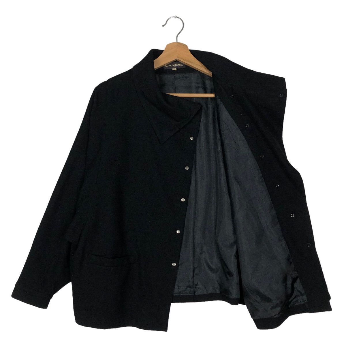 Lancel 🔥90’s Double Collar Wool Jacket Over Sized Lancel Paris Size US M / EU 48-50 / 2 - 8 Thumbnail