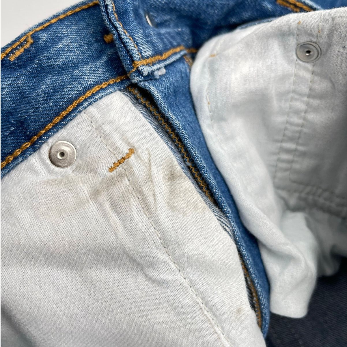 RE/DONE RE/DONE | The Marielou in Viper Blue Wide Leg Jeans 25 Size 25" / US 0 / IT 36 - 14 Thumbnail