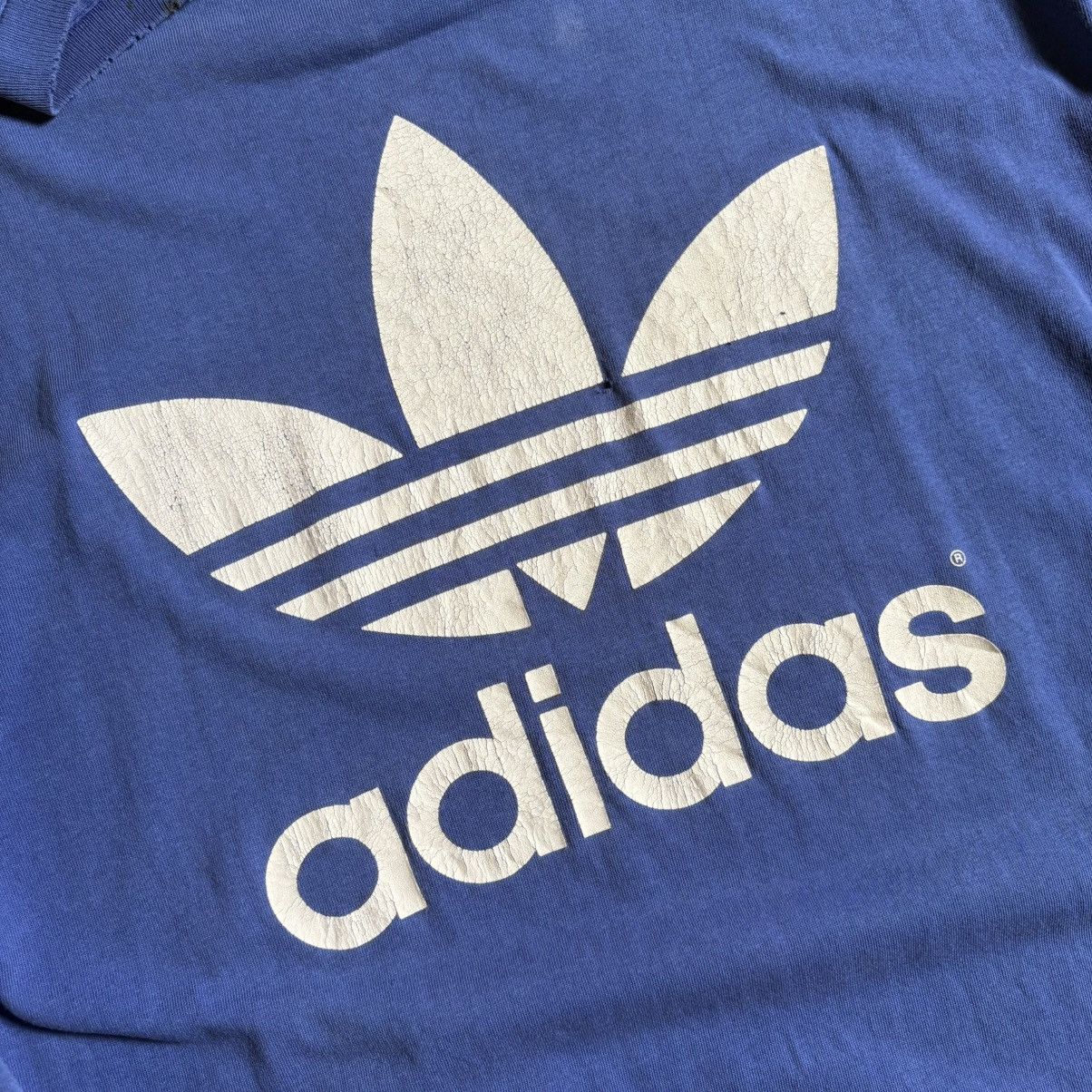 Adidas × Vintage Distressed/Thrashed Adidas Longsleeve Mirror Size US L / EU 52-54 / 3 - 6 Thumbnail