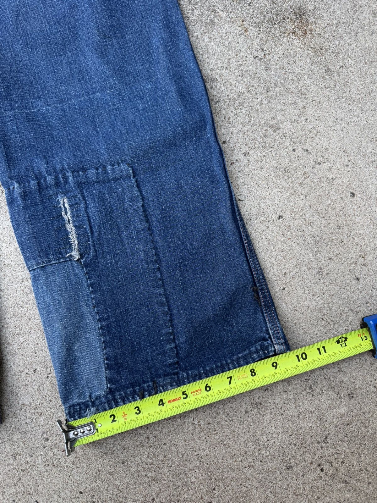 Vtg 50s Pioneer Workwear Carpenter Denim Pants Jeans 30x28.5
