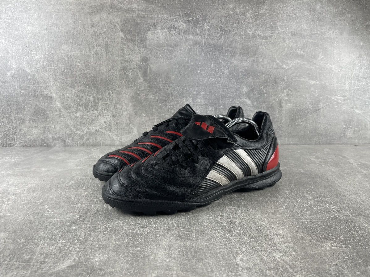 Adidas Vintage Y2K Adidas Football Turf Trainer Sneakers Black Red Size US 9 / EU 42 - 1 Thumbnail