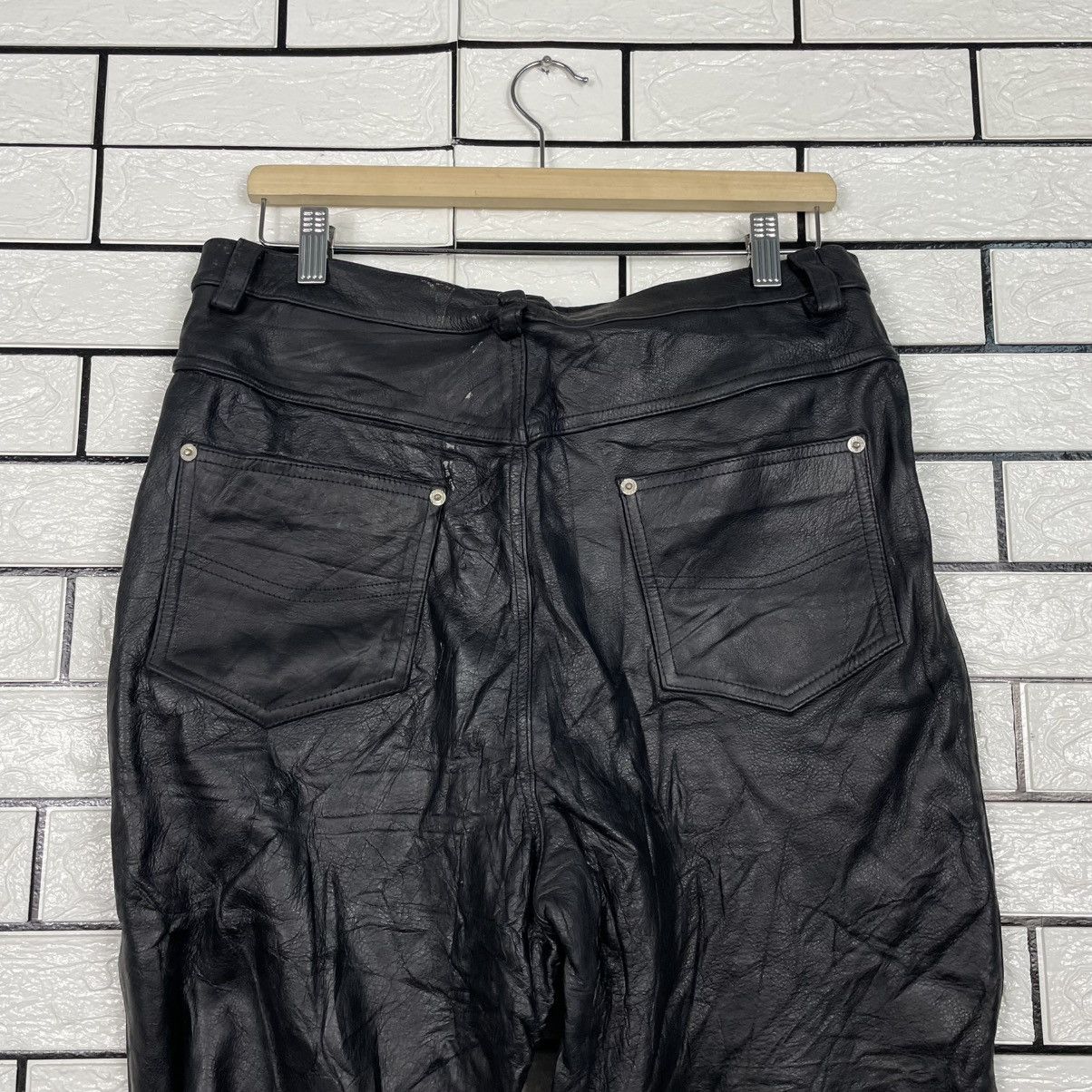 Japanese Brand Scare Teht Motorcycle Biker Leather Pant Size US 32 / EU 48 - 8 Thumbnail