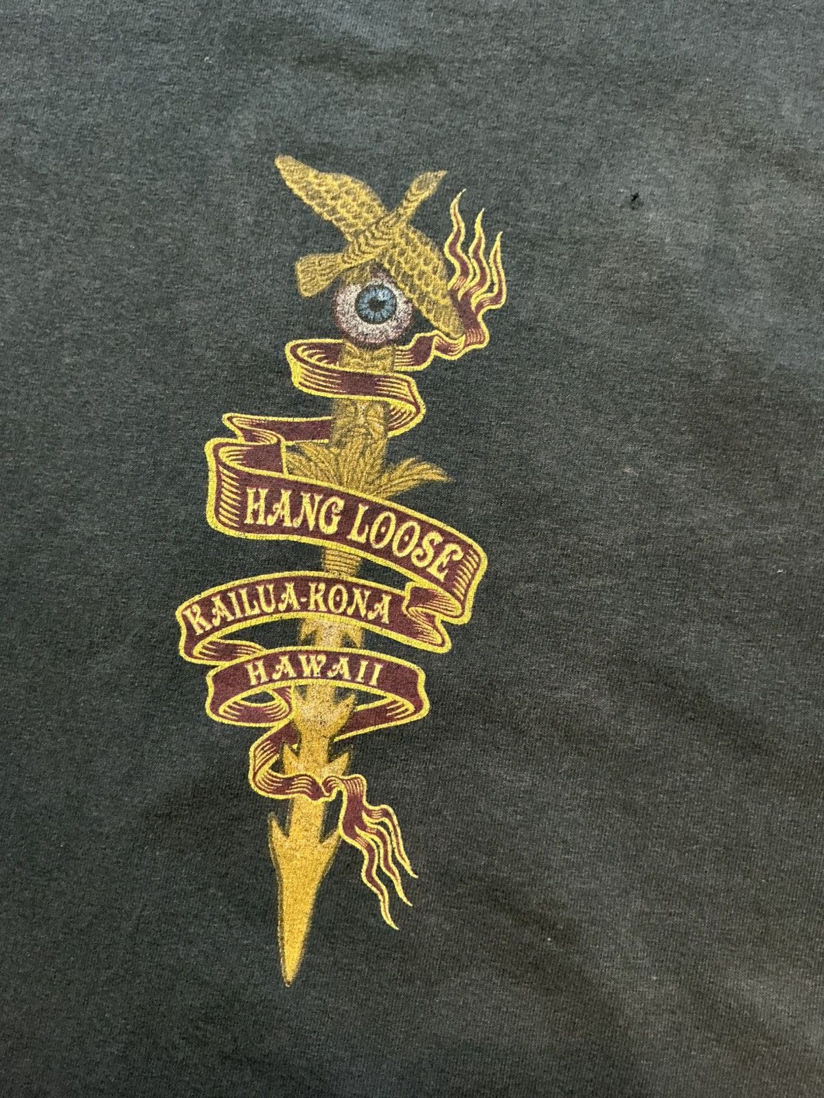 Other Hang Loose Kailua Kona Hawaii Tribal Hand Shaka Eye T-Shirt Size US XL / EU 56 / 4 - 7 Thumbnail