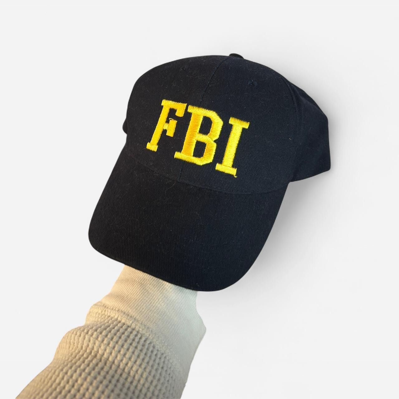 Vintage Navy/Yellow FBI Cap Size ONE SIZE - 1 Thumbnail