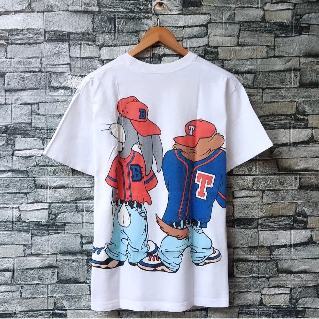 Cartoon Network Vtg 90s 1993 Looney Tunes Taz&Bugs Bunny Hip Hop Character Size US M / EU 48-50 / 2 - 2 Thumbnail