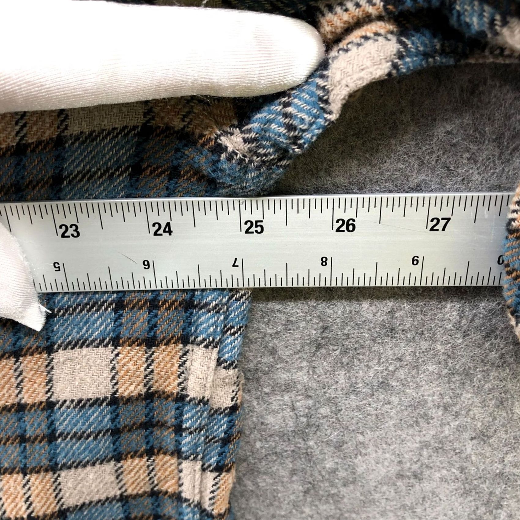 Carbon2Cobalt Carbon 2 Cobalt Flannel Shirt Mens L Beige Blue Plaid Long Sleeve Workwear Size US L / EU 52-54 / 3 - 6 Thumbnail