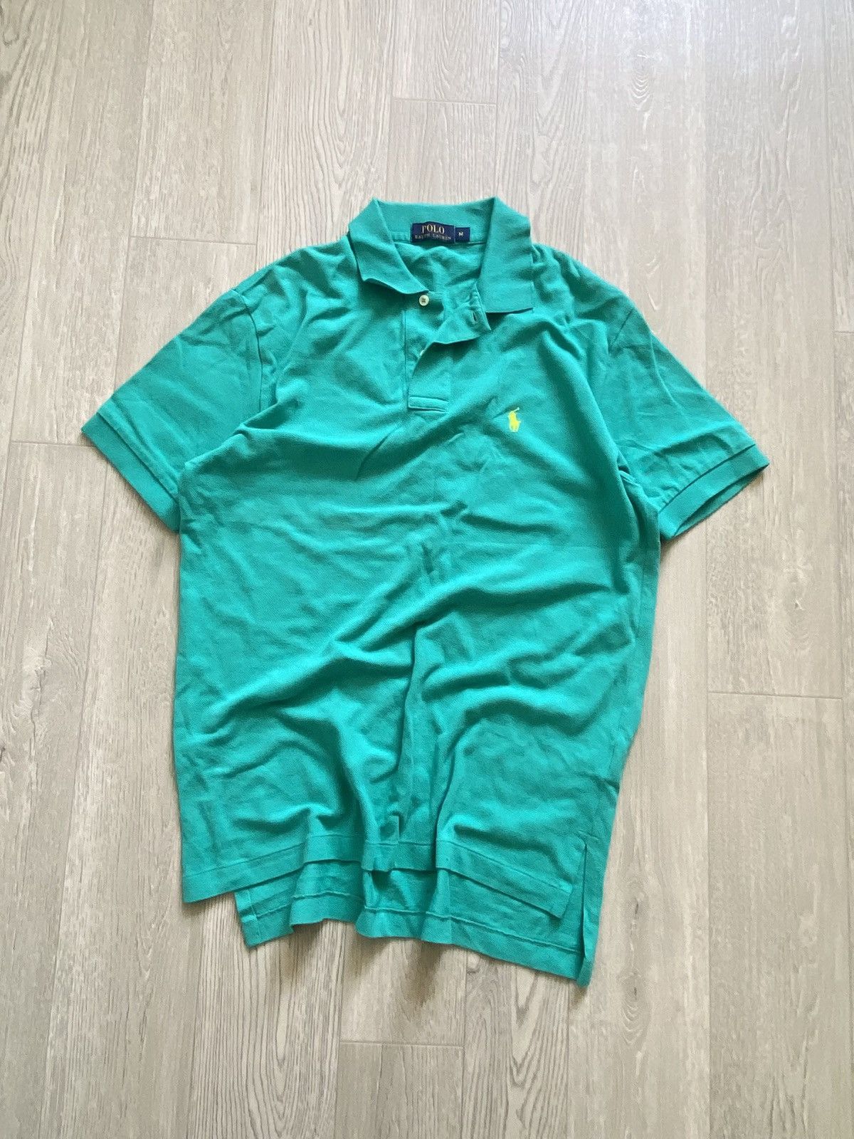 Polo Ralph Lauren Vintage Polo Ralph Lauren Green Polo T-shirt Chief Keef M Size US M / EU 48-50 / 2 - 1 Thumbnail