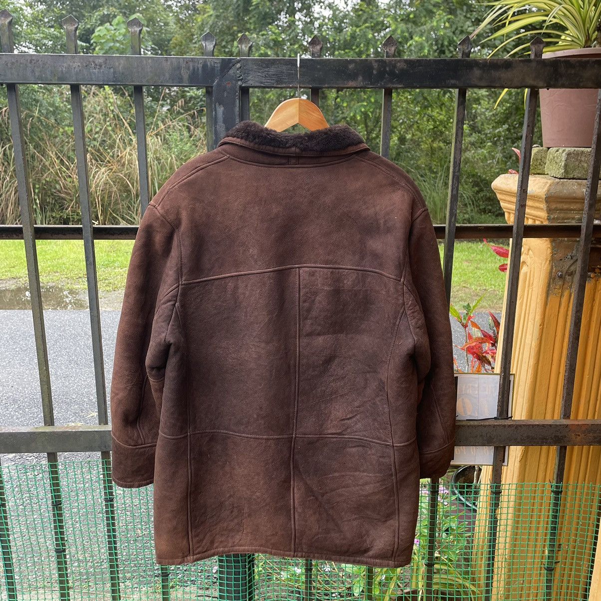 Yves Saint Laurent 🔥90s Yves Saint Laurent Sherpa Sheepskin Heavy Coat Jacket Size US M / EU 48-50 / 2 - 2 Thumbnail