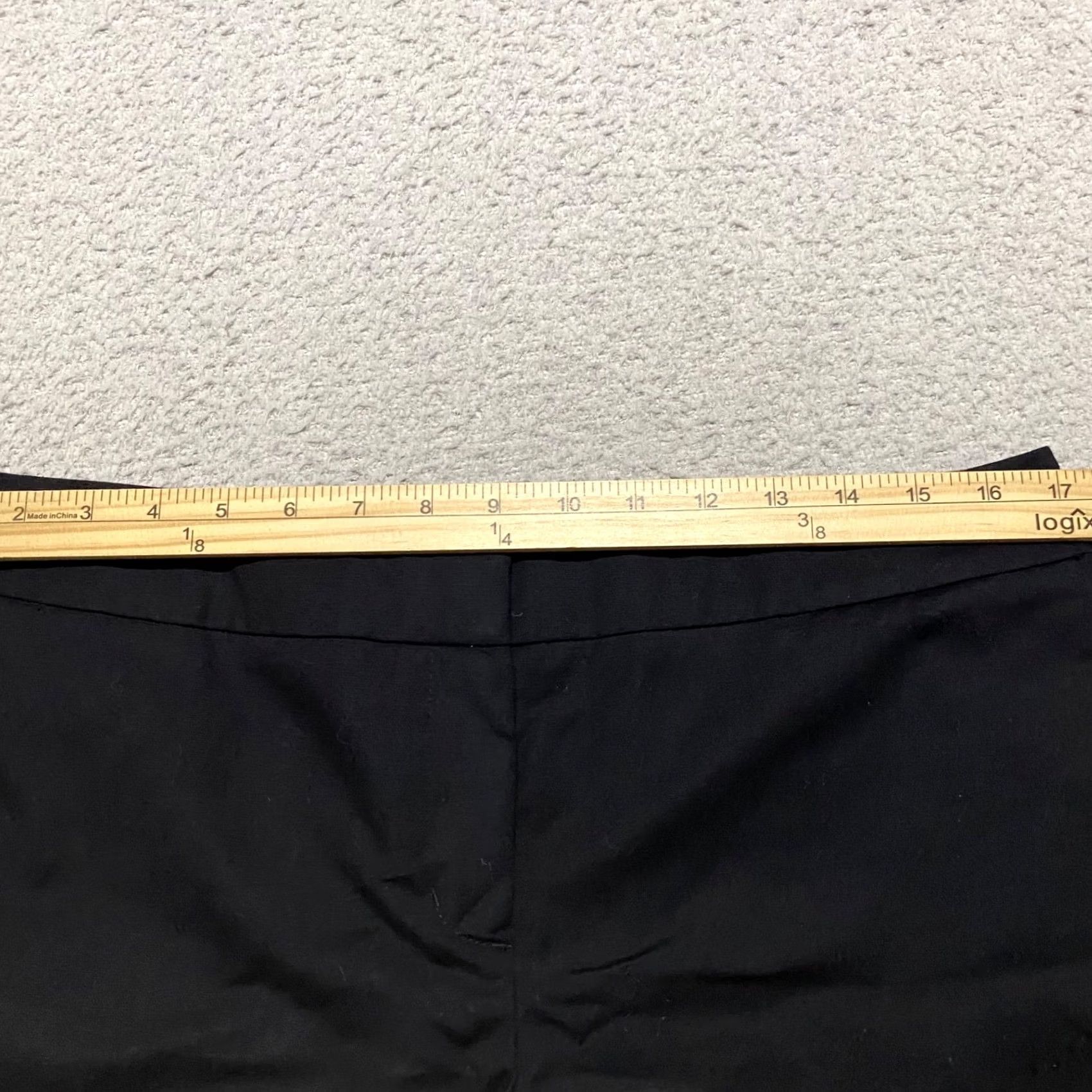 Apt. 9 Apt. 9 Womens Shorts Black Chino Pockets Inseam 4" Torie Mid Rise Regular Size 12 Size 34" / US 12 / IT 48 - 7 Thumbnail