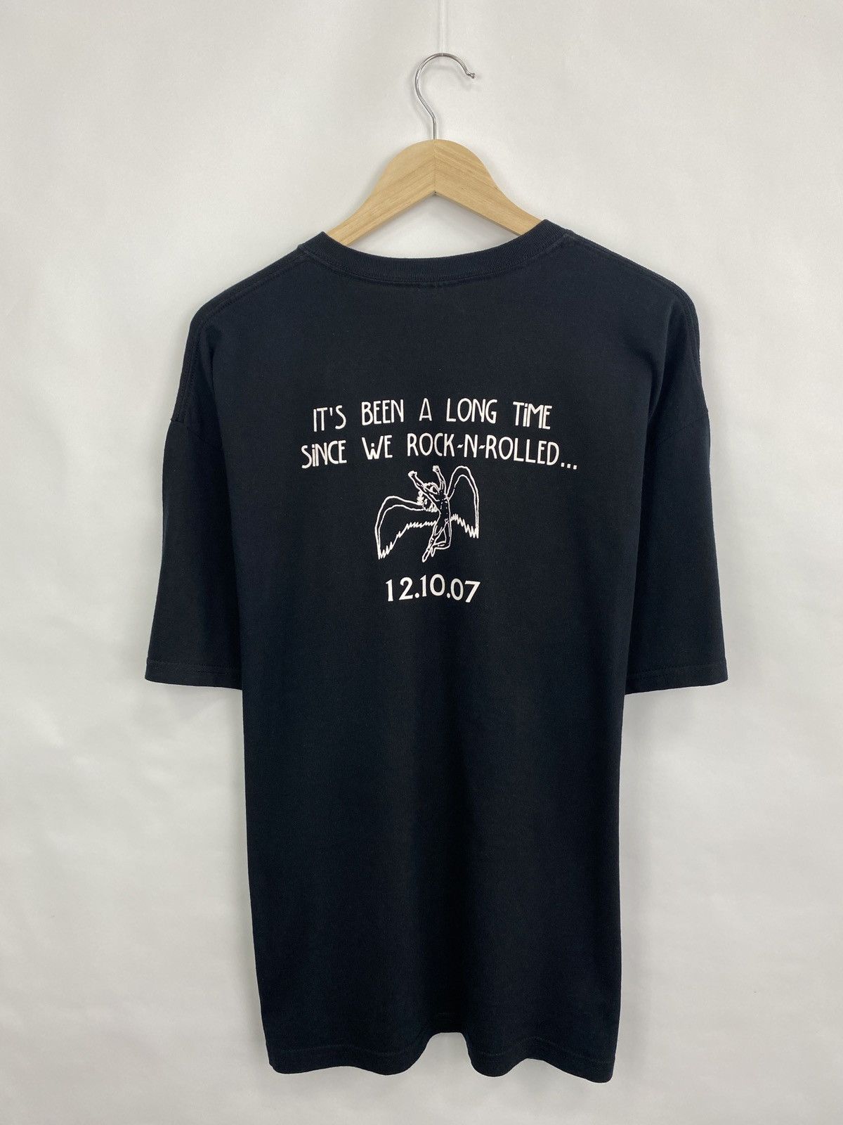 Led Zeppelin 🇬🇧 Vintage Led Zeppelin 1968 Concert T-Shirt Reprint 2007 Size US XL / EU 56 / 4 - 6 Thumbnail