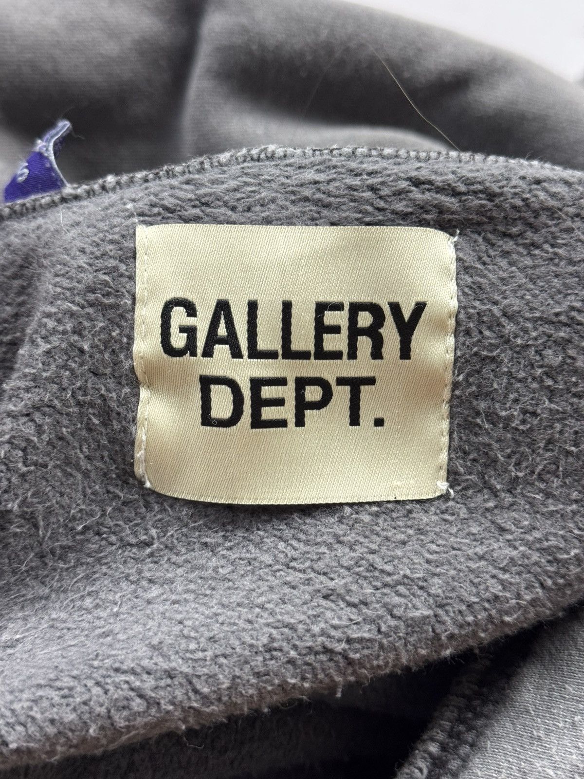 Gallery Dept. Gallery Dept ATK Logo Distressed Hoodie(Grey/L) Size US L / EU 52-54 / 3 - 16 Thumbnail