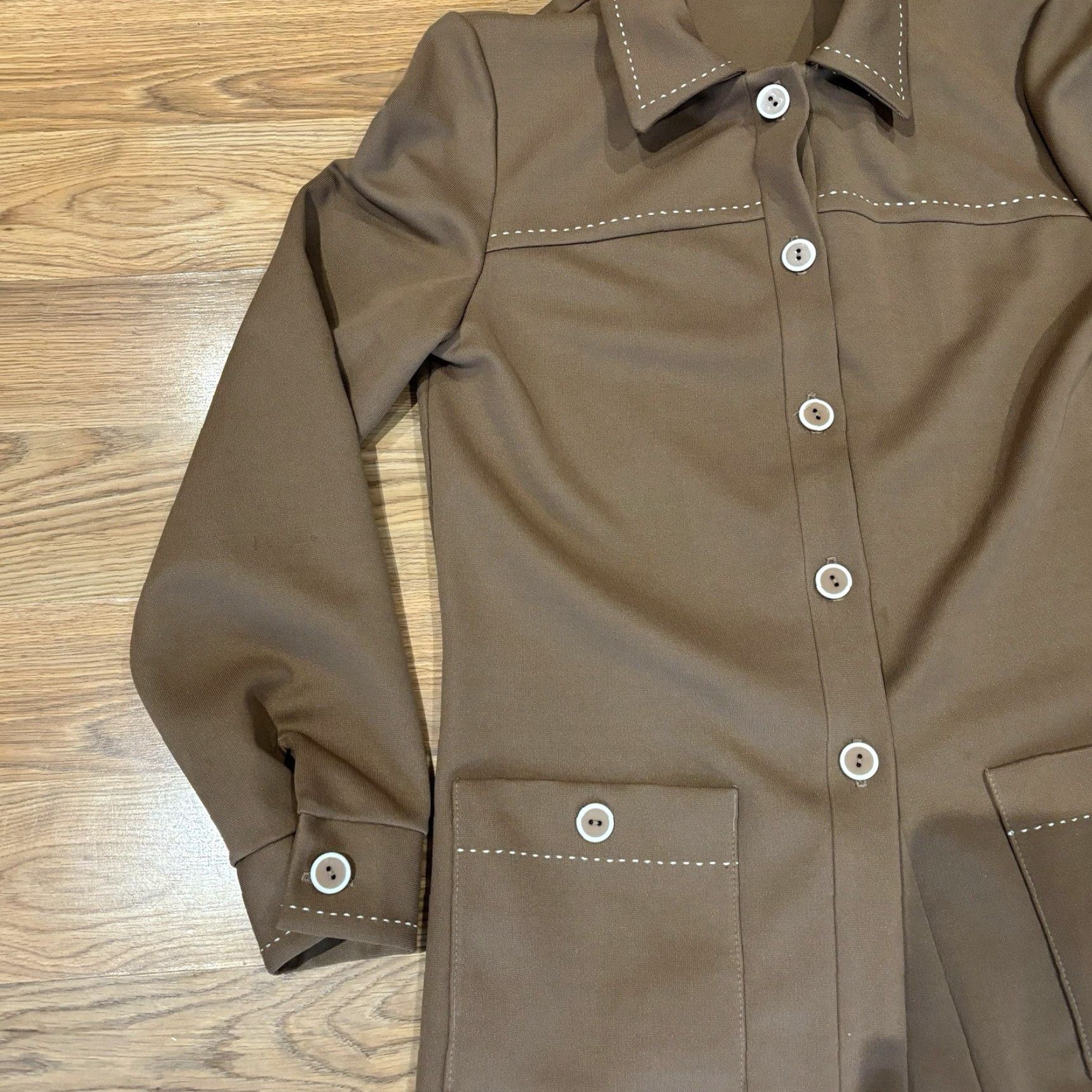 Vintage VINTAGE Union Made Brown Jacket Skirt Set Two Piece Workwear Office Size 12 Size 34" / US 12 / IT 48 - 5 Thumbnail