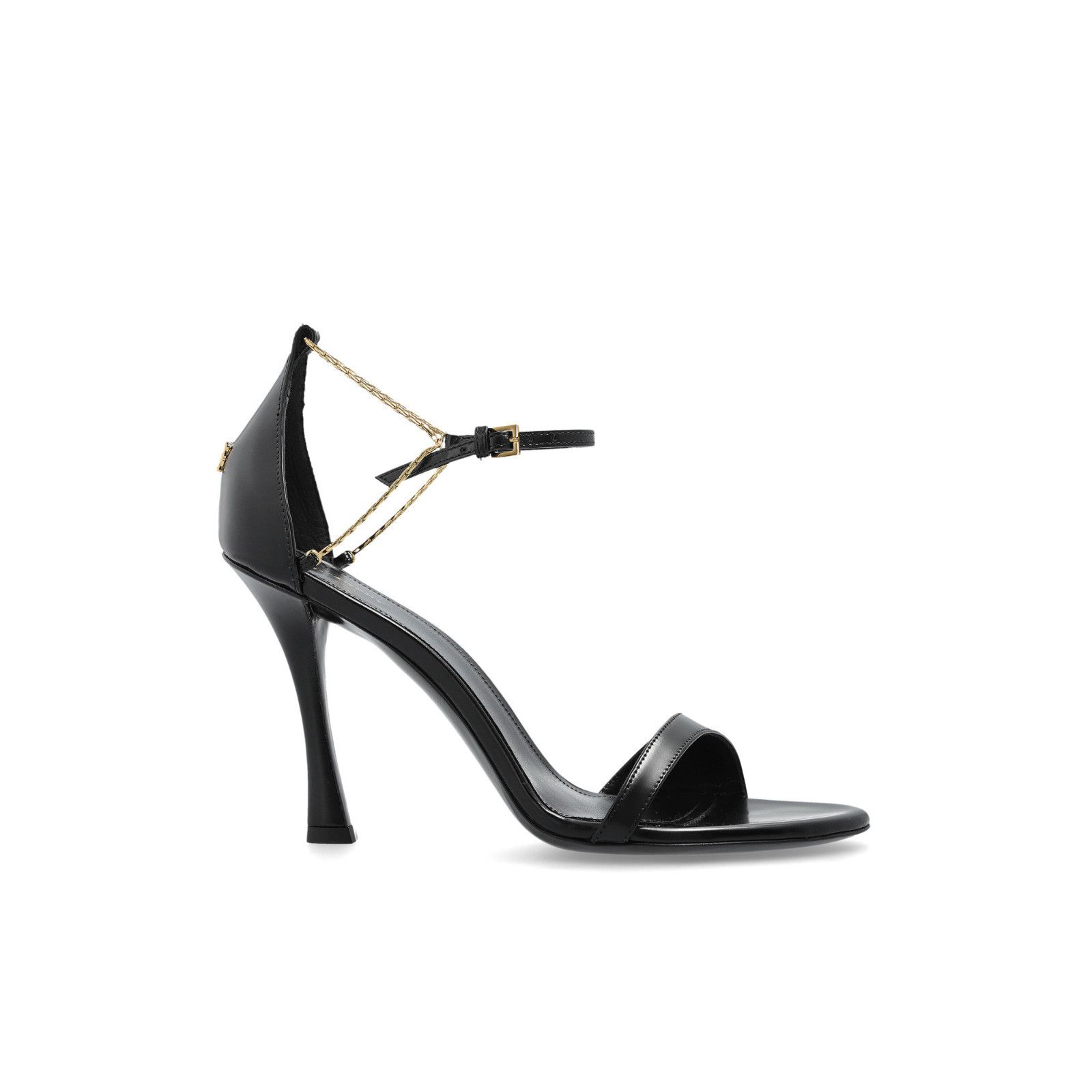 Givenchy GIVENCHY Black Leather 100mm Heel Sandals New & Authentic (W Size US 9 / IT 39 - 5 Thumbnail