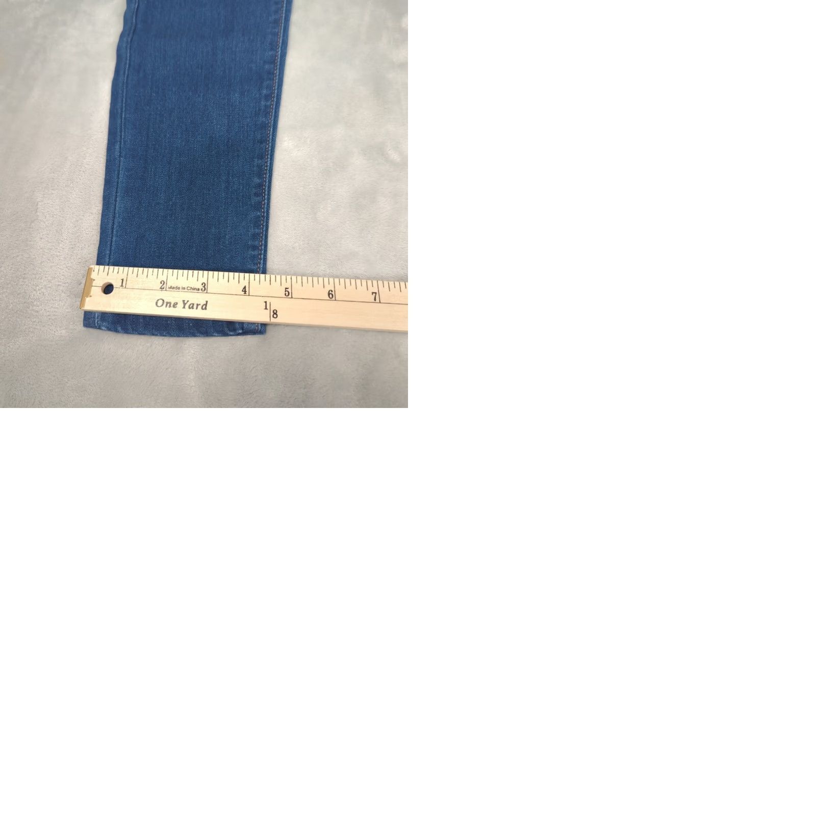 Vintage Kancan Jeans Womens 23 x26 Blue Zip Fly Stretch High Rise Ankle Skinny NEW Size 40" / US 18 - 10 Thumbnail