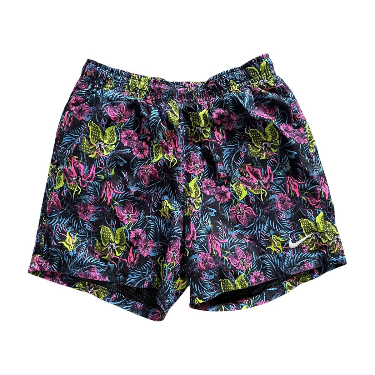 Nike Vintage Nike Swoosh Floral Short Size US 32 / EU 48 - 1 Thumbnail