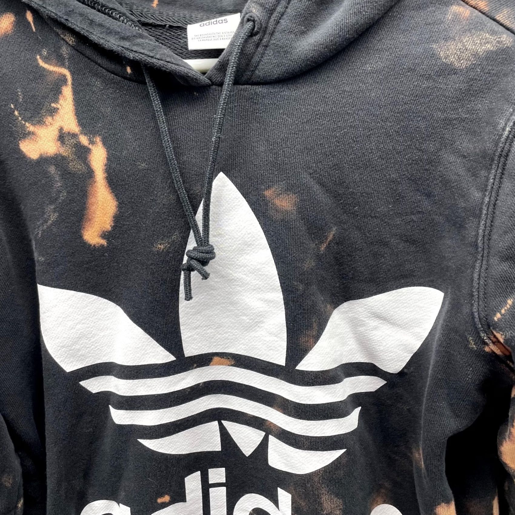 Adidas VINTAGE adidas Sweater Women Small Hoodie Pullover Black Orange Trefoil Casual Knit Fleece Pullover Logo Long Sleeve Size S / US 4 / IT 40 - 4 Thumbnail