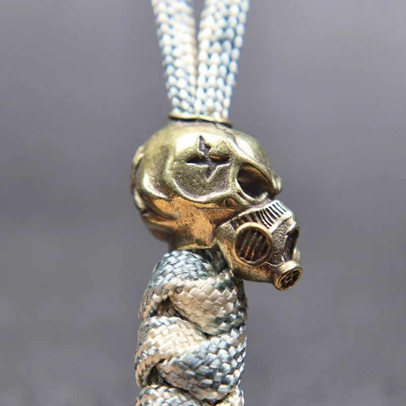 Handmade 3Pcs Biochemical Skull Knife Beads Paracord Bead Zipper Size ONE SIZE - 5 Thumbnail