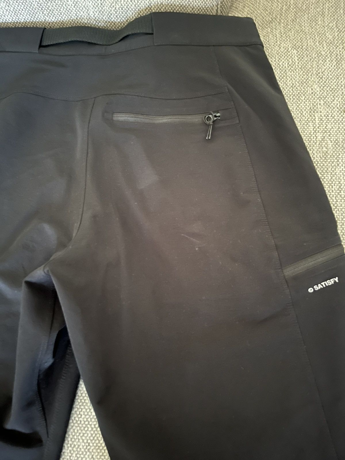 Satisfy PEACESHELL SOLOTEX HIKING PANTS BLACK Size US 30 / EU 46 - 7 Thumbnail