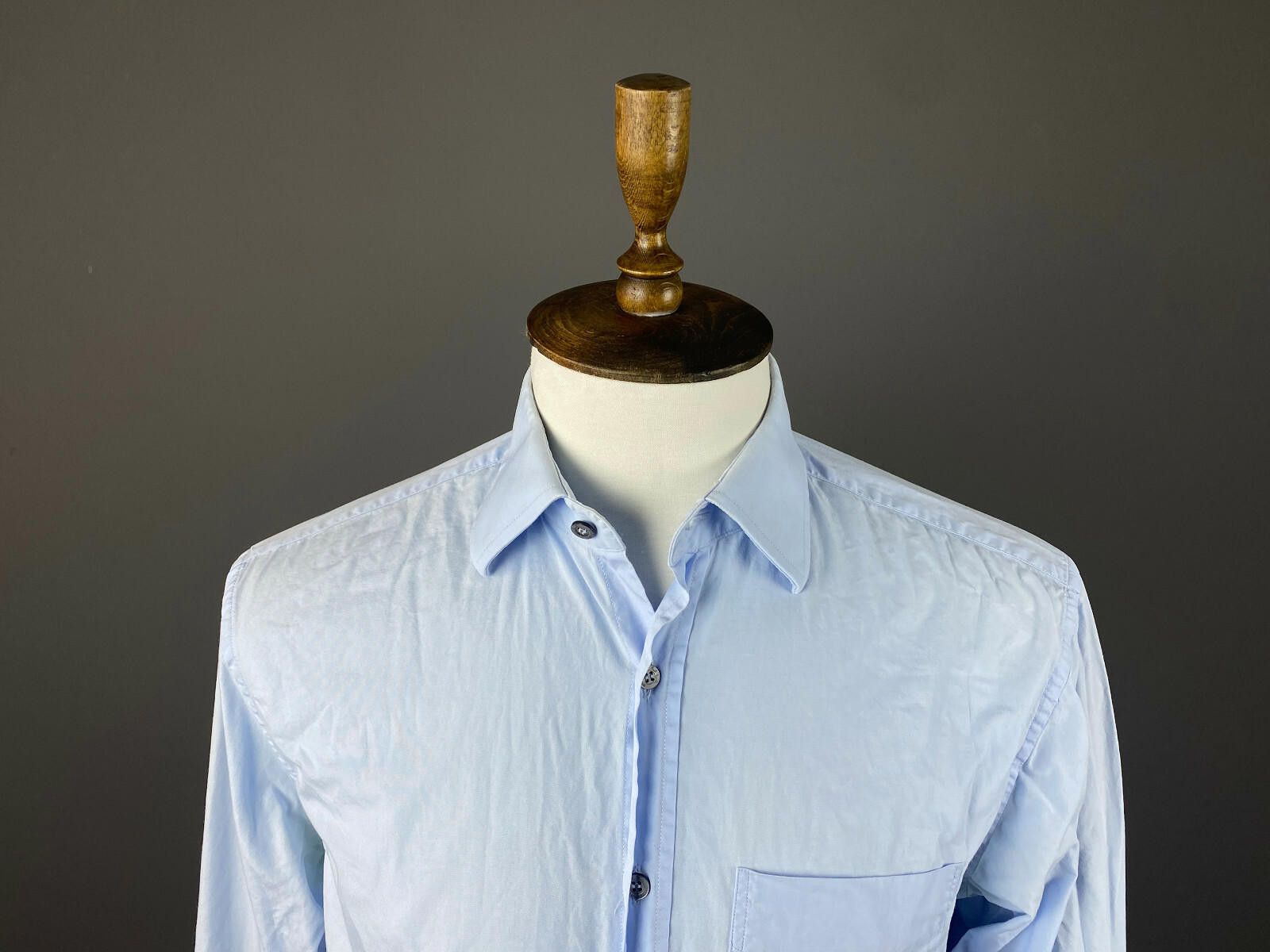 Paul Smith Men Paul Smith London Blue Cuffs Dress Shirt Size 39 Size US M / EU 48-50 / 2 - 2 Thumbnail