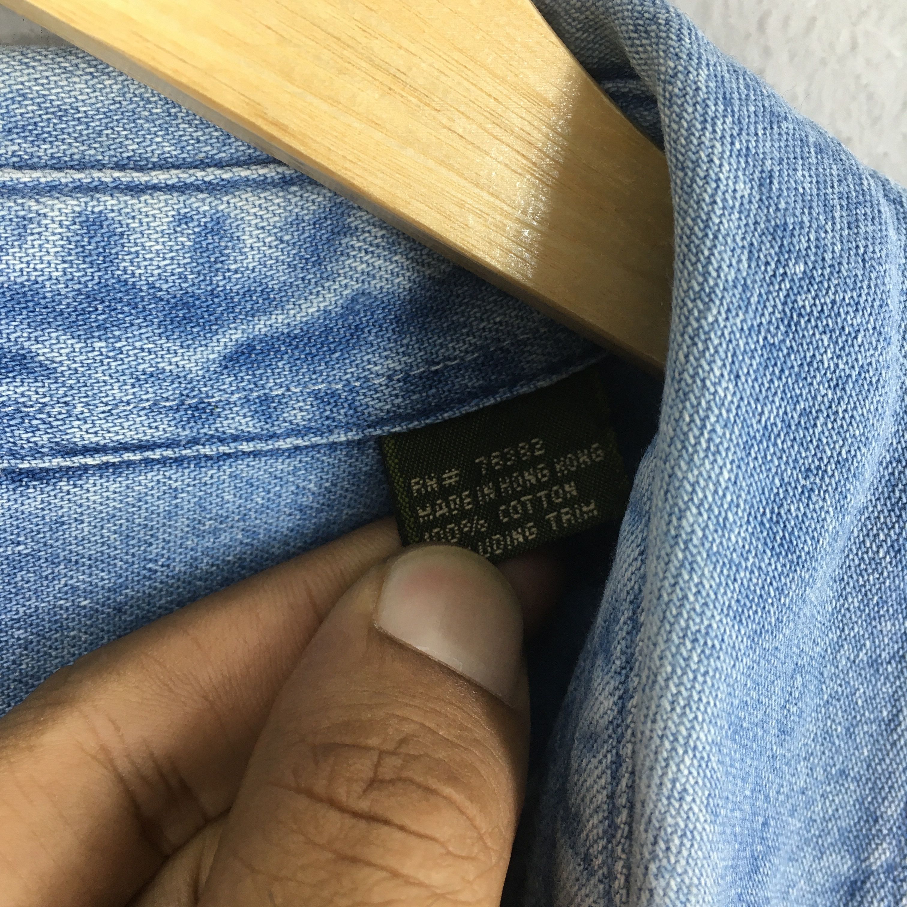 Timberland Vintage Timberland Weathergear Blue Jeans Shirt Medium Size US M / EU 48-50 / 2 - 7 Thumbnail