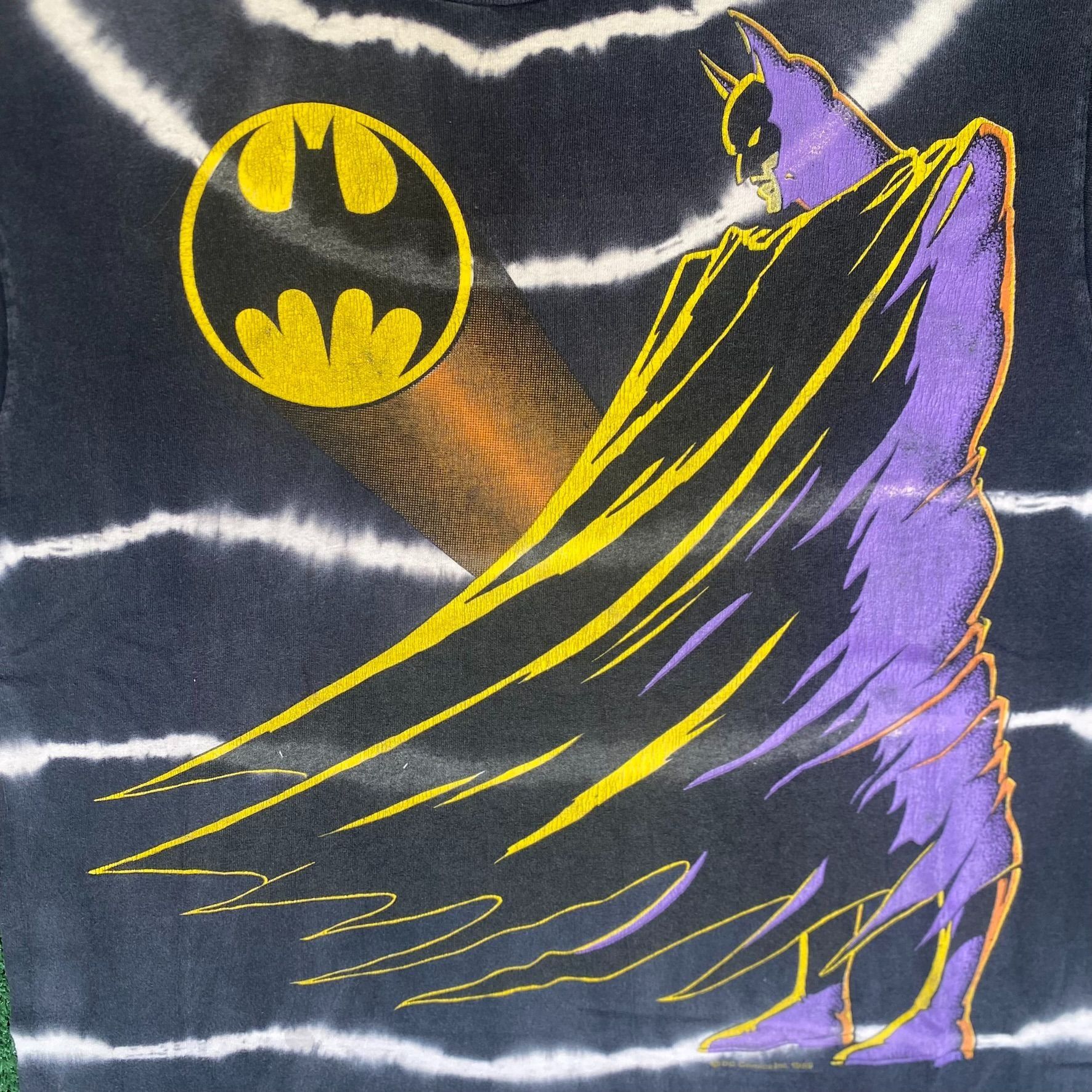 Vintage 90s Batman AOP Shirt Rare All Over Print Comic Tee