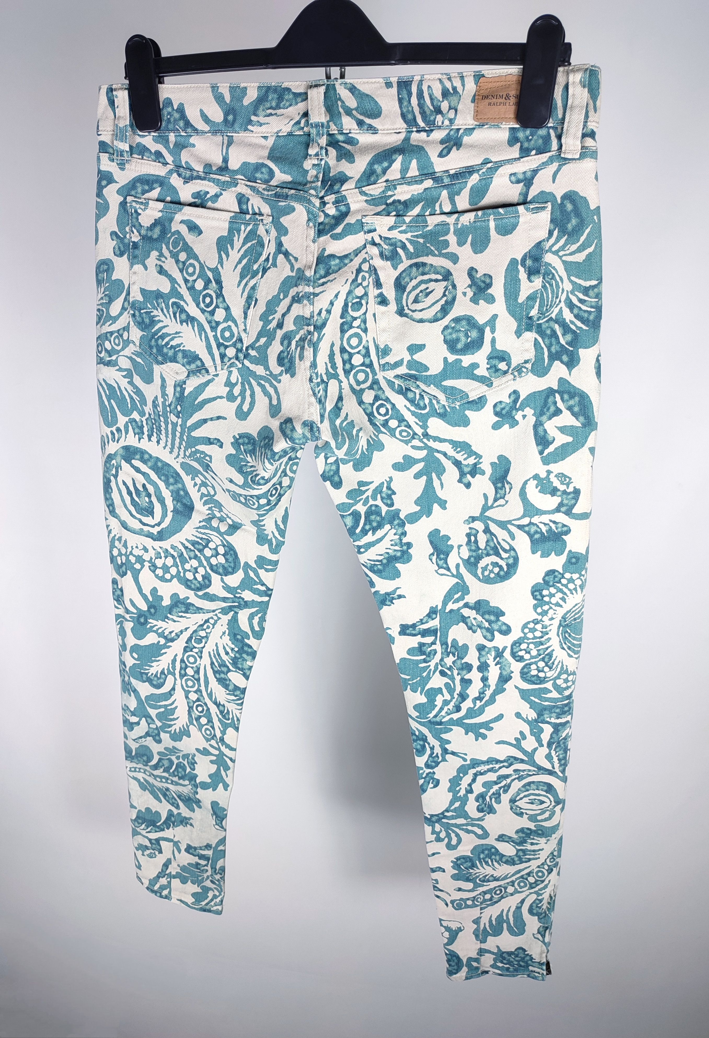 Denim & Supply Ralph Lauren Polo Ralph Lauren floral print slim denim pants Size 30" / US 8 / IT 44 - 4 Thumbnail