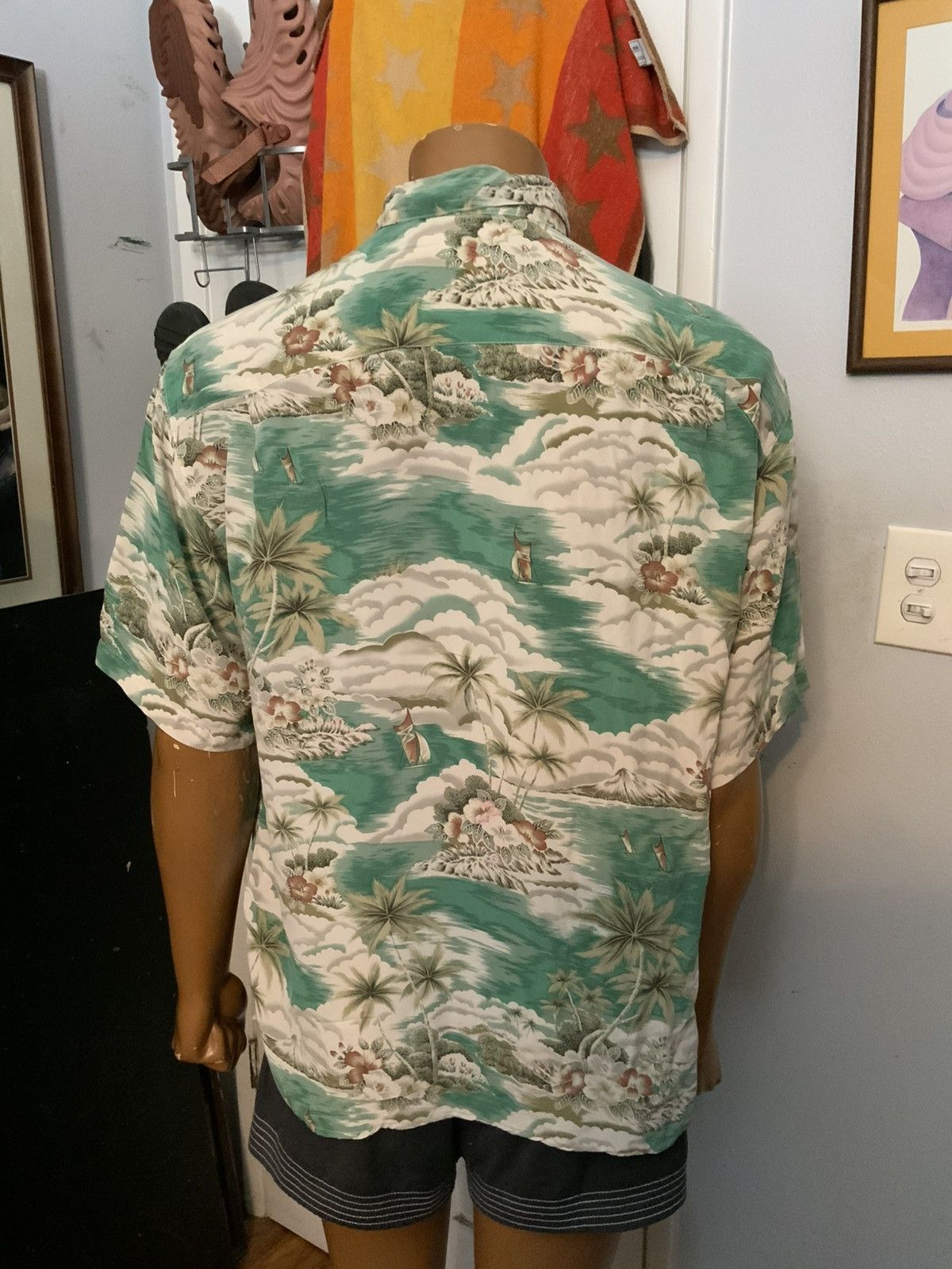 Designer × Vintage Vintage Citron Santa Monica 100% Silk Hawaiian AOP Shirt Size US M / EU 48-50 / 2 - 19 Thumbnail