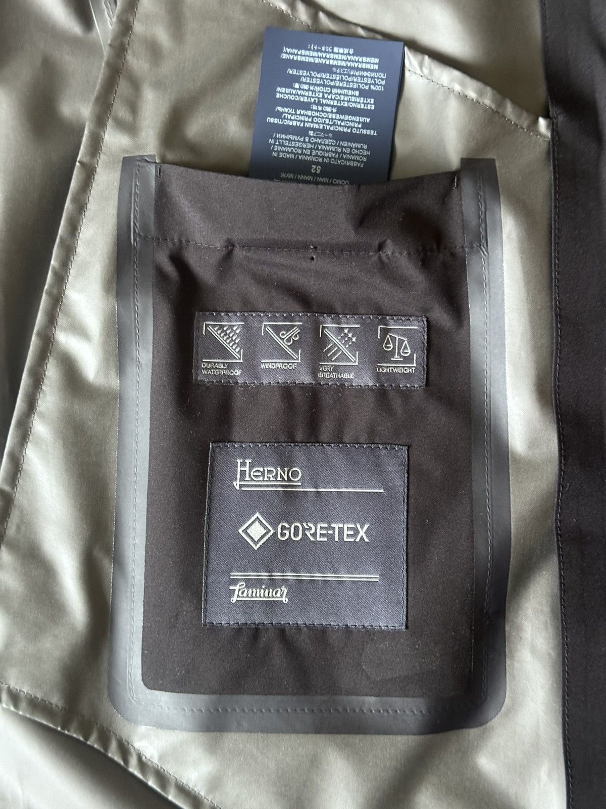 Herno Herno Laminar Raincoat in Gore-Tex Placite Size US L / EU 52-54 / 3 - 4 Thumbnail